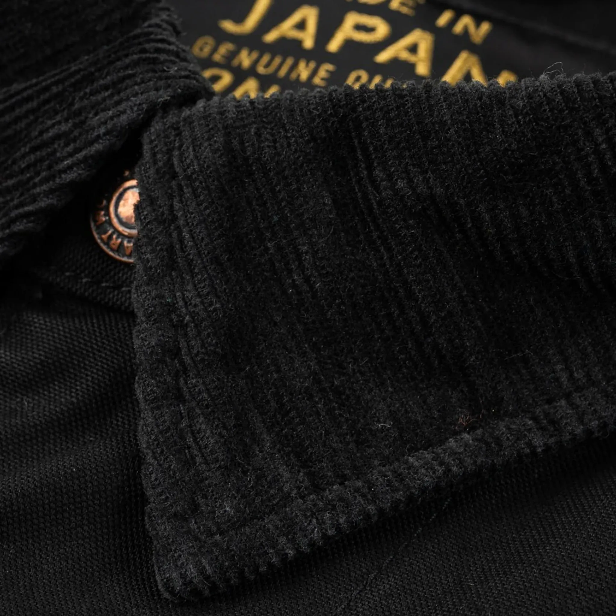 IHJ-148-BLK 10oz Kurashikizome® Organic Cotton Duck Chore Jacket - Black sold by BlackBlue product image thumbnail 5