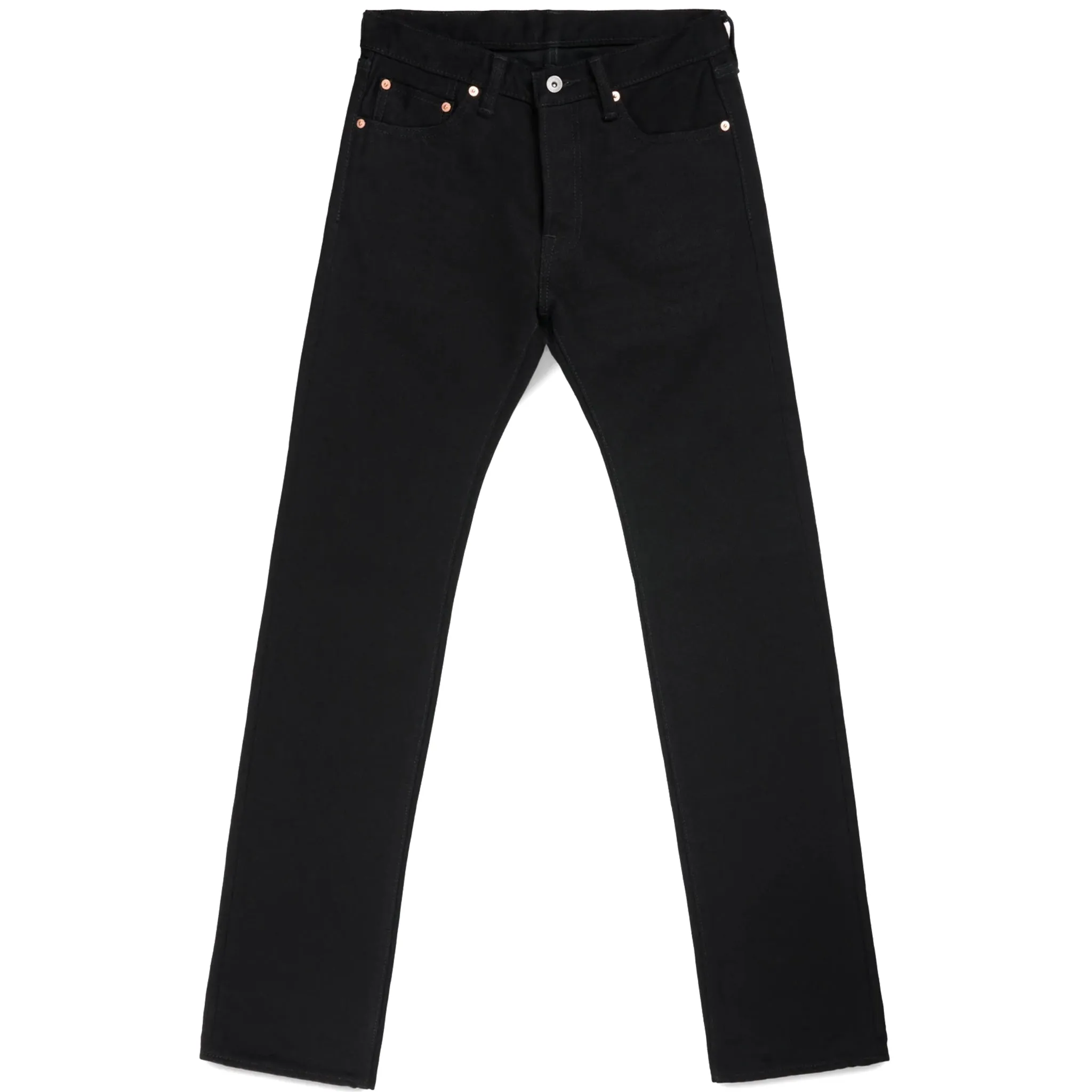 IH-666S-SBG 21oz Selvedge Denim Slim Straight Cut Jeans - Superblack (Fades To Grey) sold by BlackBlue product image thumbnail 2