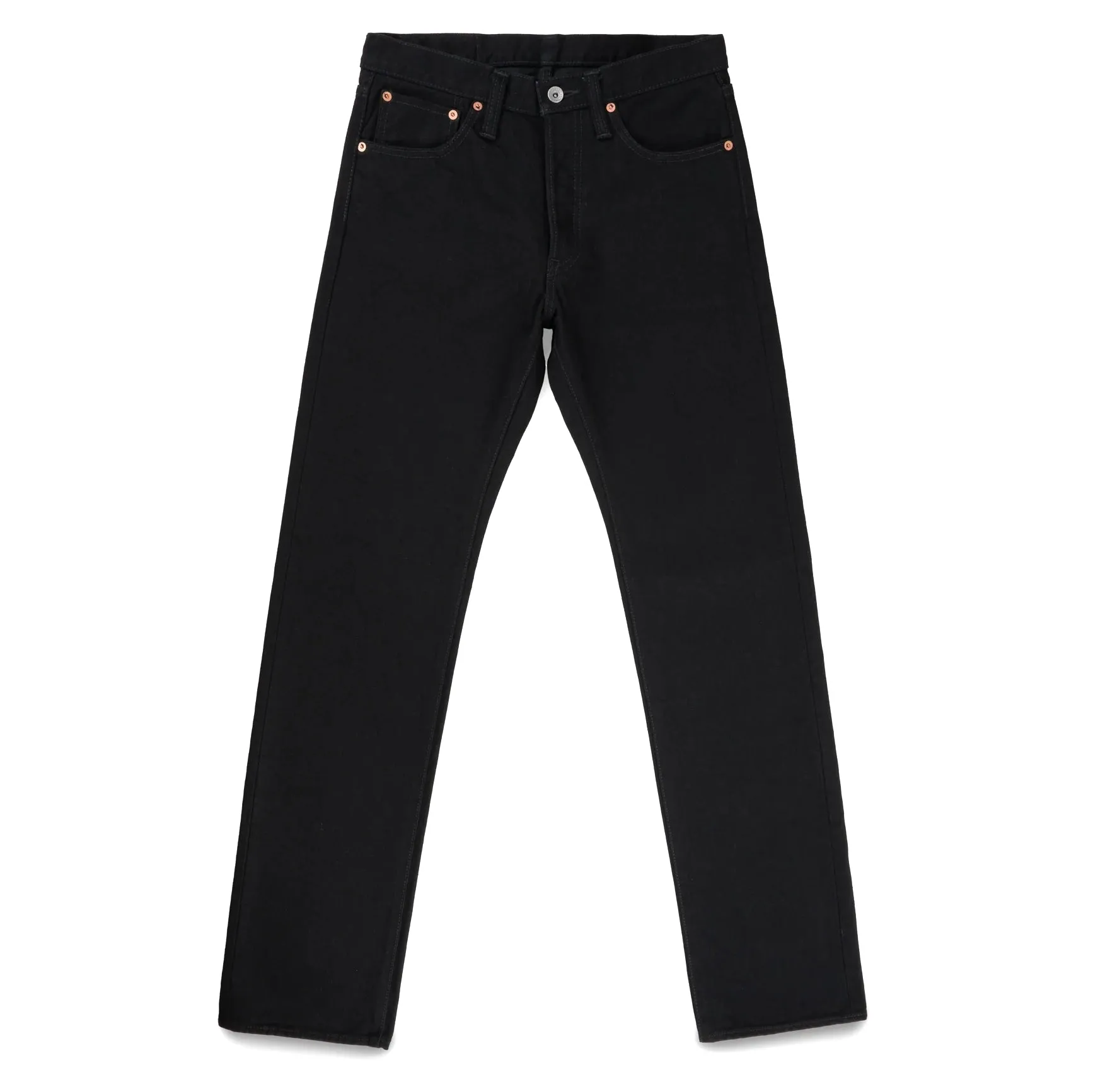 IH-634S-142bb 14oz Selvedge Denim Straight Cut Jeans - Black/Black sold by BlackBlue product image thumbnail 2