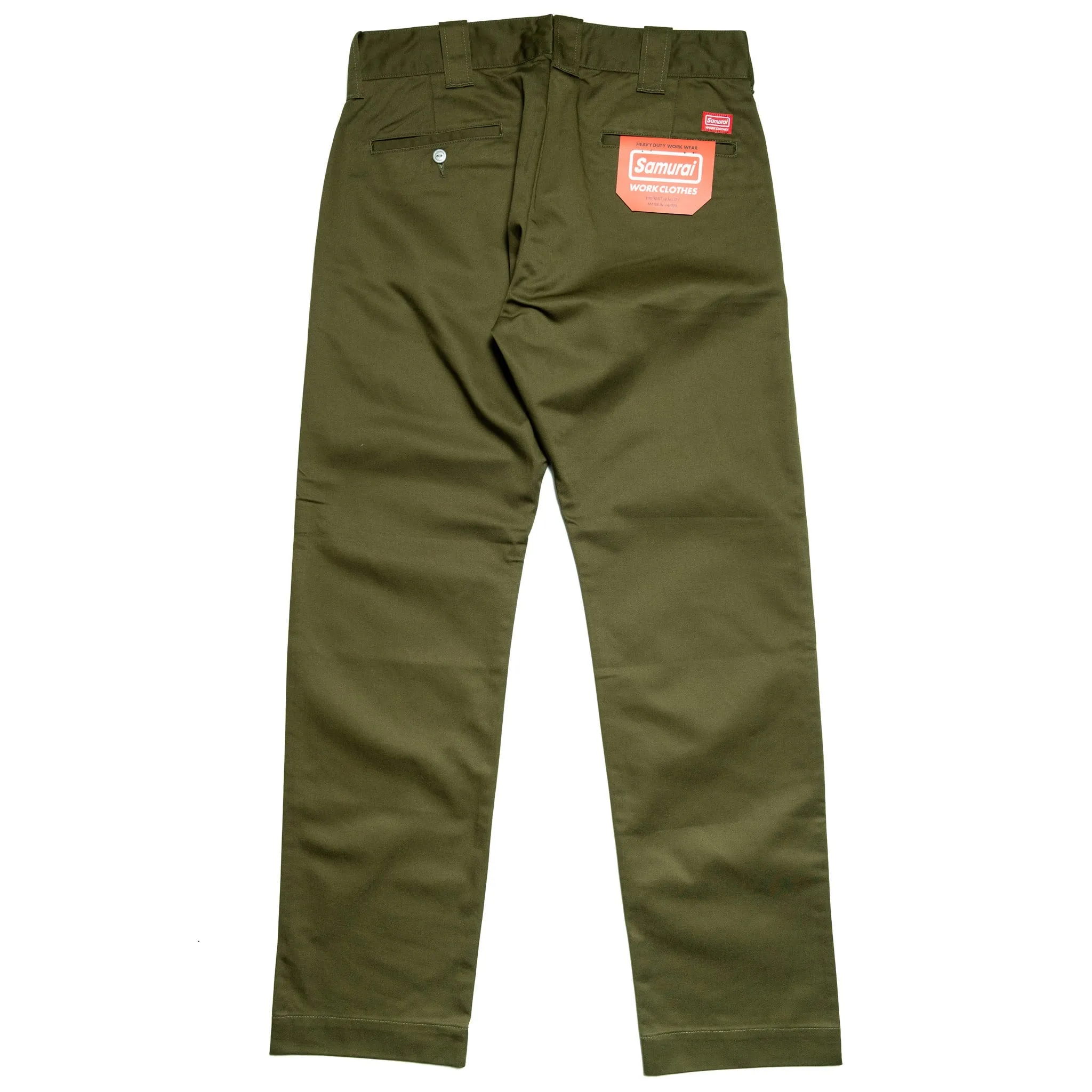 SWC500WP-CE T/C Twill Trousers - Mid Rise Slim Straight - Olive sold by BlackBlue product image thumbnail 3
