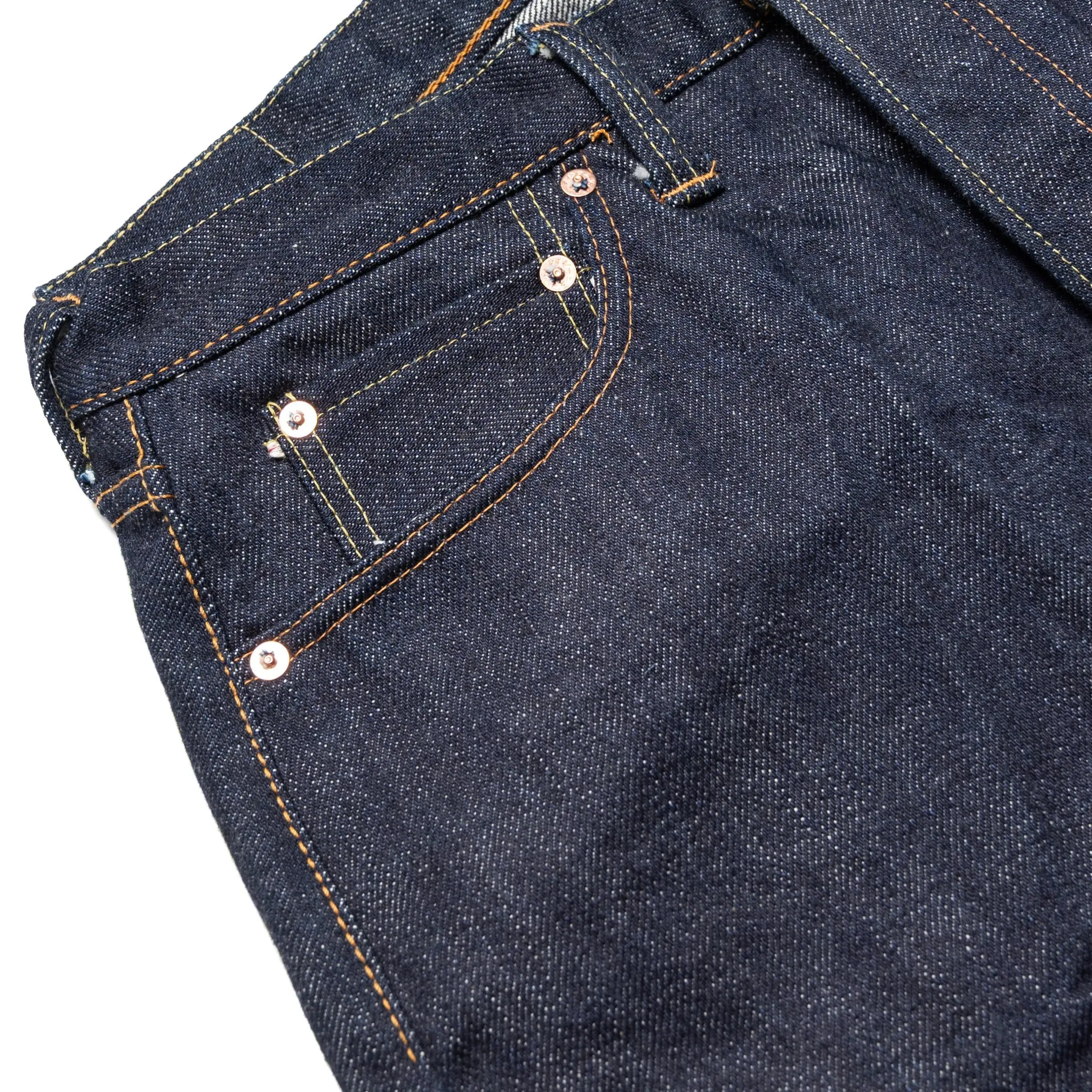 S520XX21oz "Cho-Kiwami" 21oz Selvedge Denim Mid-Rise Relax Tapered Indigo sold by BlackBlue product image thumbnail 5