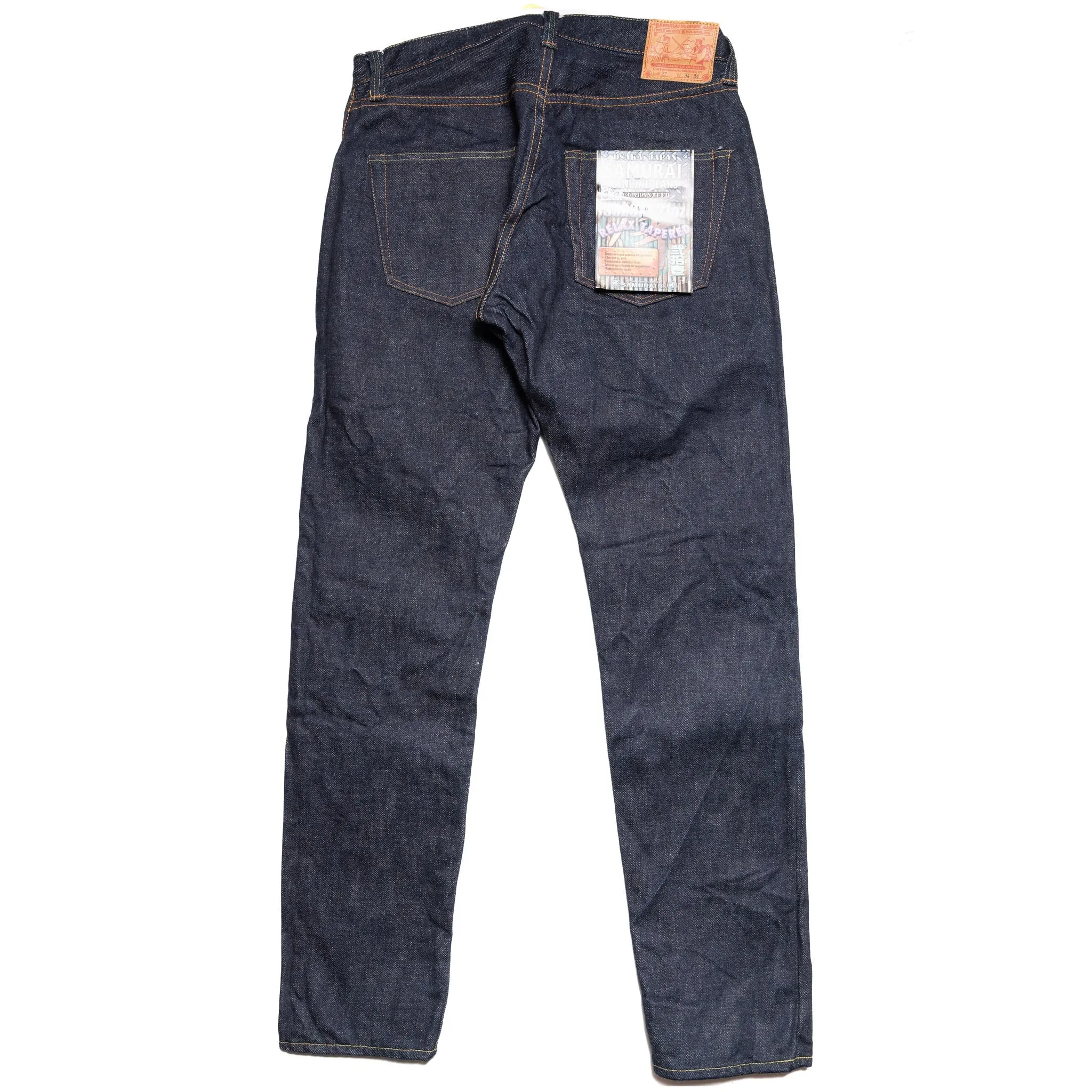 S520XX21oz "Cho-Kiwami" 21oz Selvedge Denim Mid-Rise Relax Tapered Indigo sold by BlackBlue product image thumbnail 3