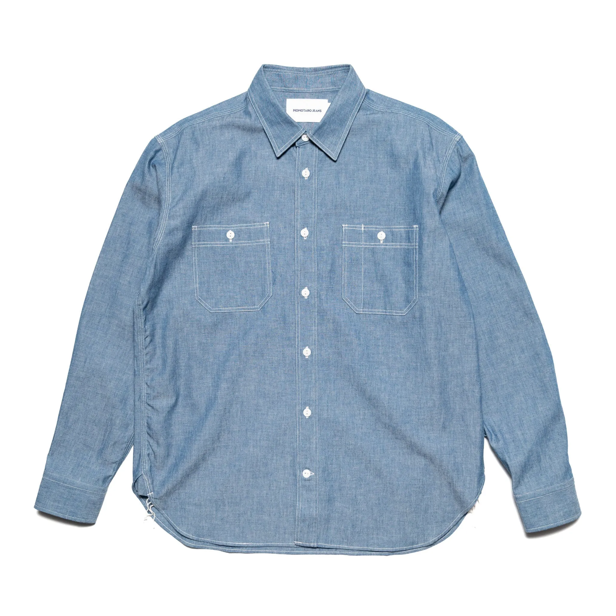 MALS1001 Triple Stitch L/S Chambray Shirt sold by BlackBlue