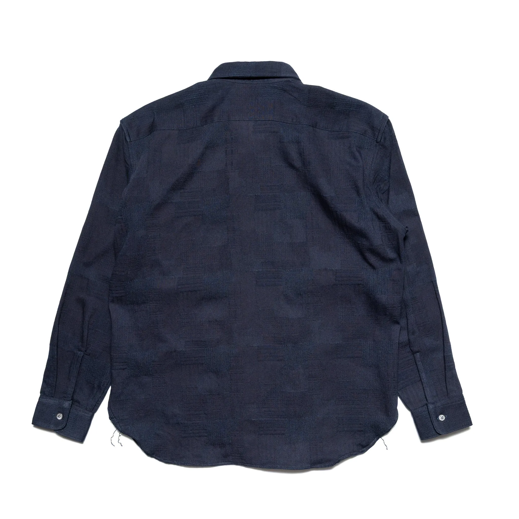 MXLS1026 Work Shirt Jacquard Indigo Patchwork sold by BlackBlue product image thumbnail 2