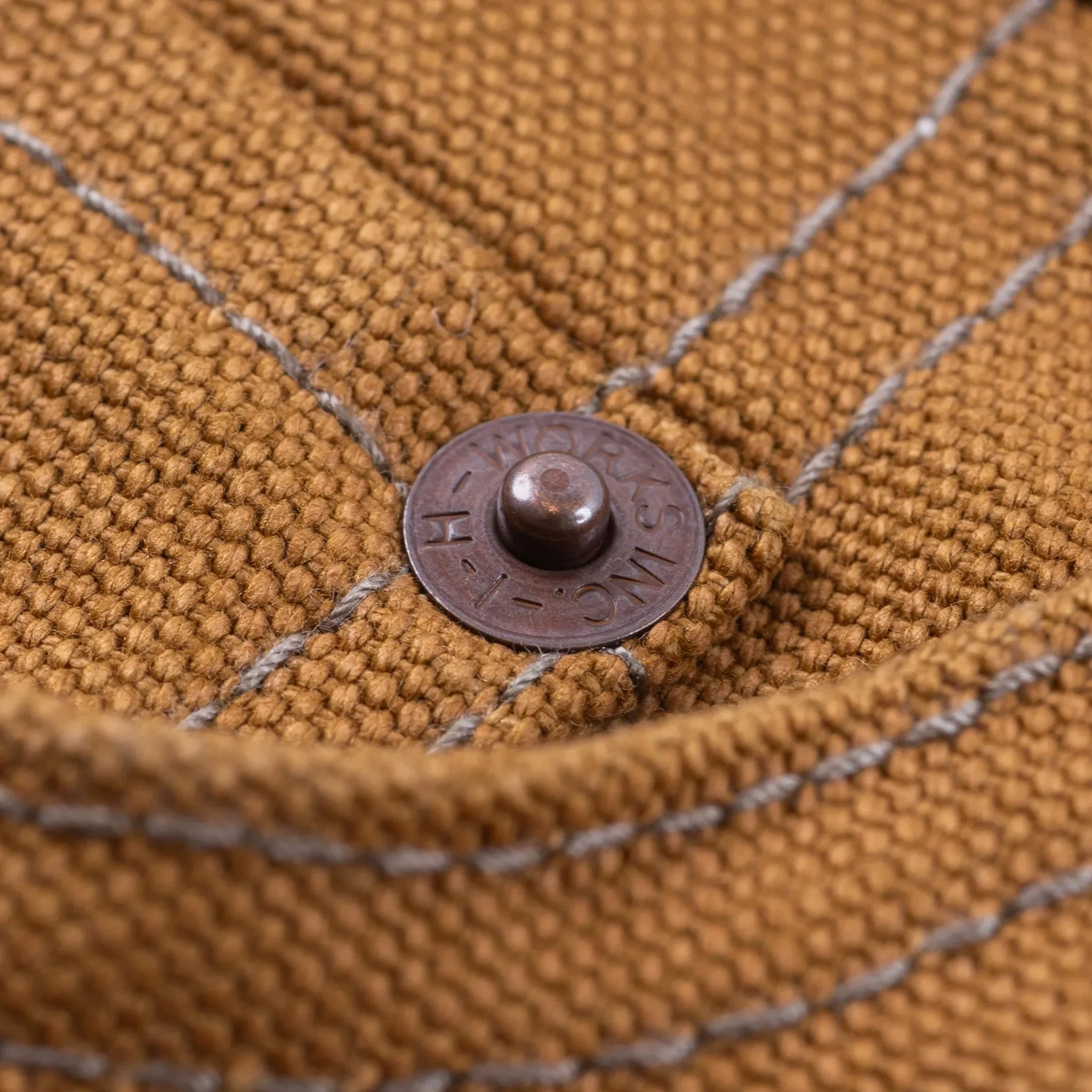 IH-666D 17oz Duck Slim Straight Cut Jeans - Brown sold by BlackBlue product image thumbnail 4