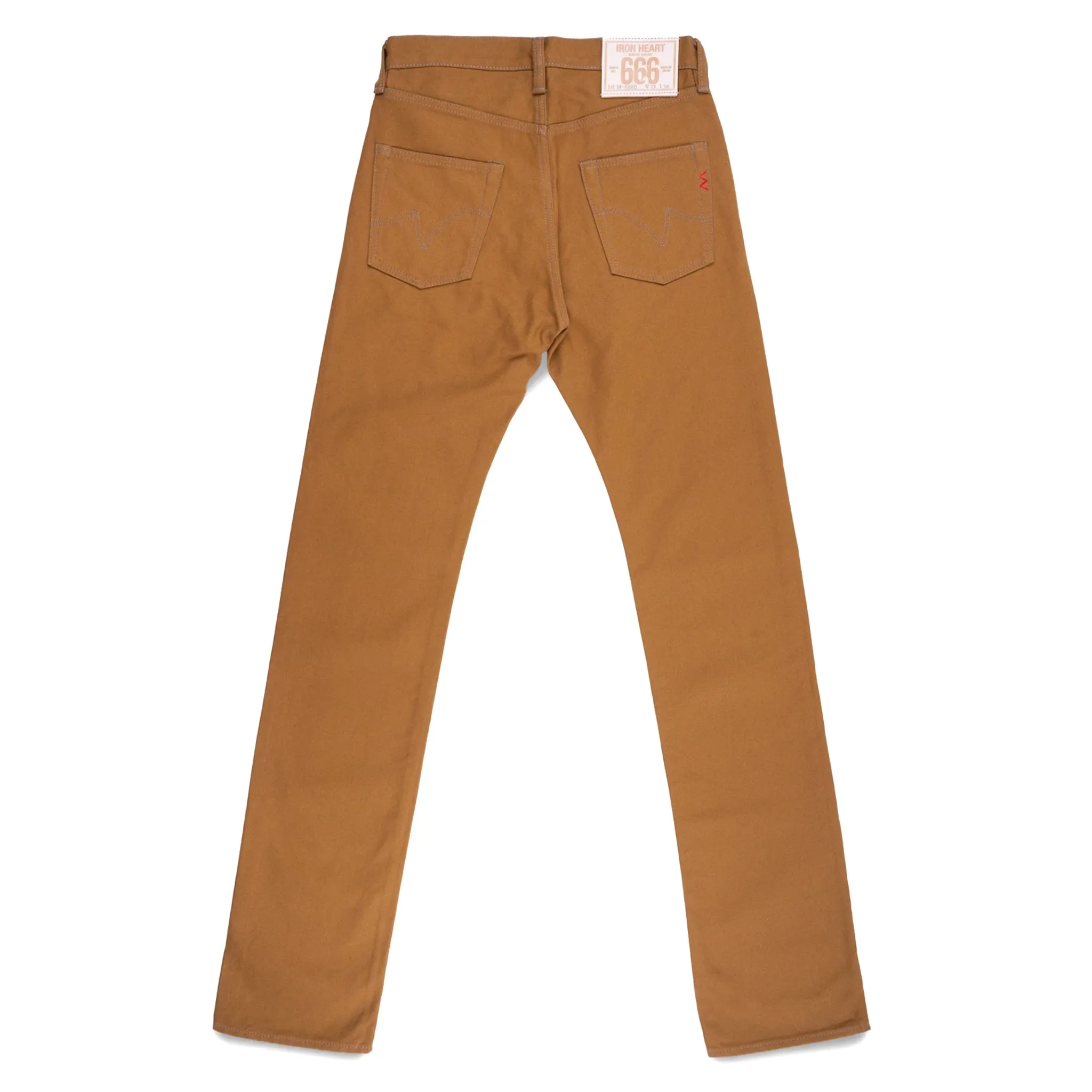 IH-666D 17oz Duck Slim Straight Cut Jeans - Brown sold by BlackBlue product image thumbnail 2