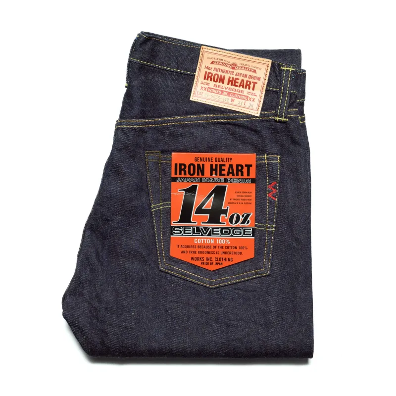 IH-555S-142 14oz Selvedge Denim Slim Cut Jeans - Indigo sold by BlackBlue