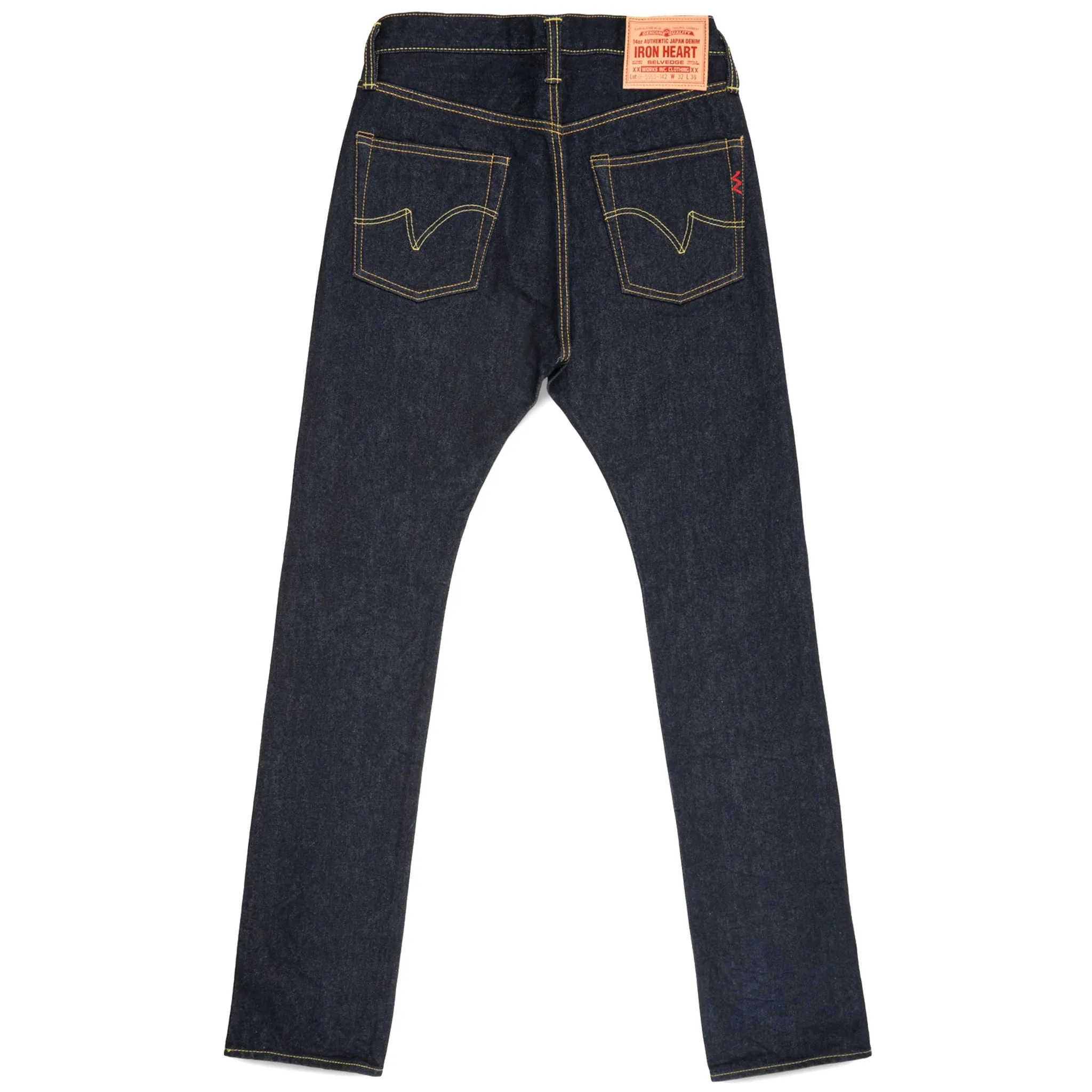 IH-555S-142 14oz Selvedge Denim Slim Cut Jeans - Indigo sold by BlackBlue product image thumbnail 3