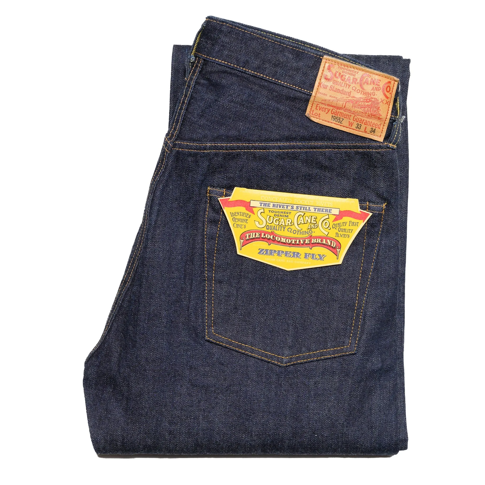 1955Z 14oz Selvedge Denim (Zipper Fly) SC42955 sold by BlackBlue