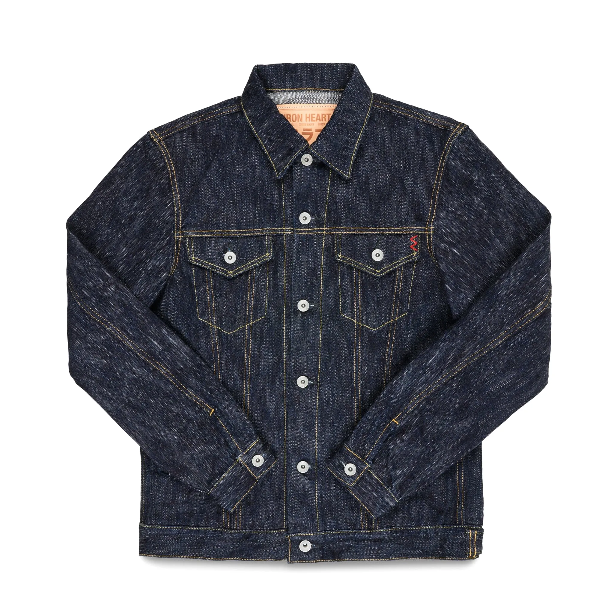 IH-526J-SLB - 16oz Slubby Selvedge Denim Type III Jacket - Indigo sold by BlackBlue