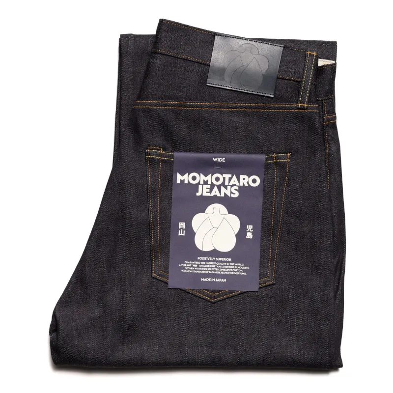 #400 Standard Wide 14.7oz Button Fly Indigo sold by BlackBlue