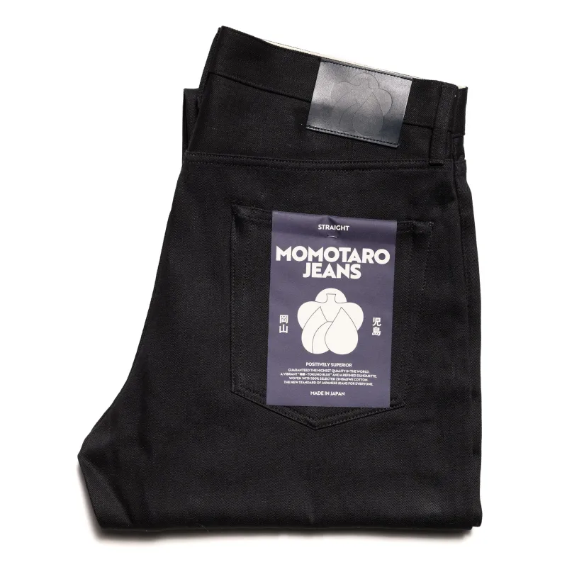 #100 Standard Straight 14.7oz Zipper Fly Black sold by BlackBlue