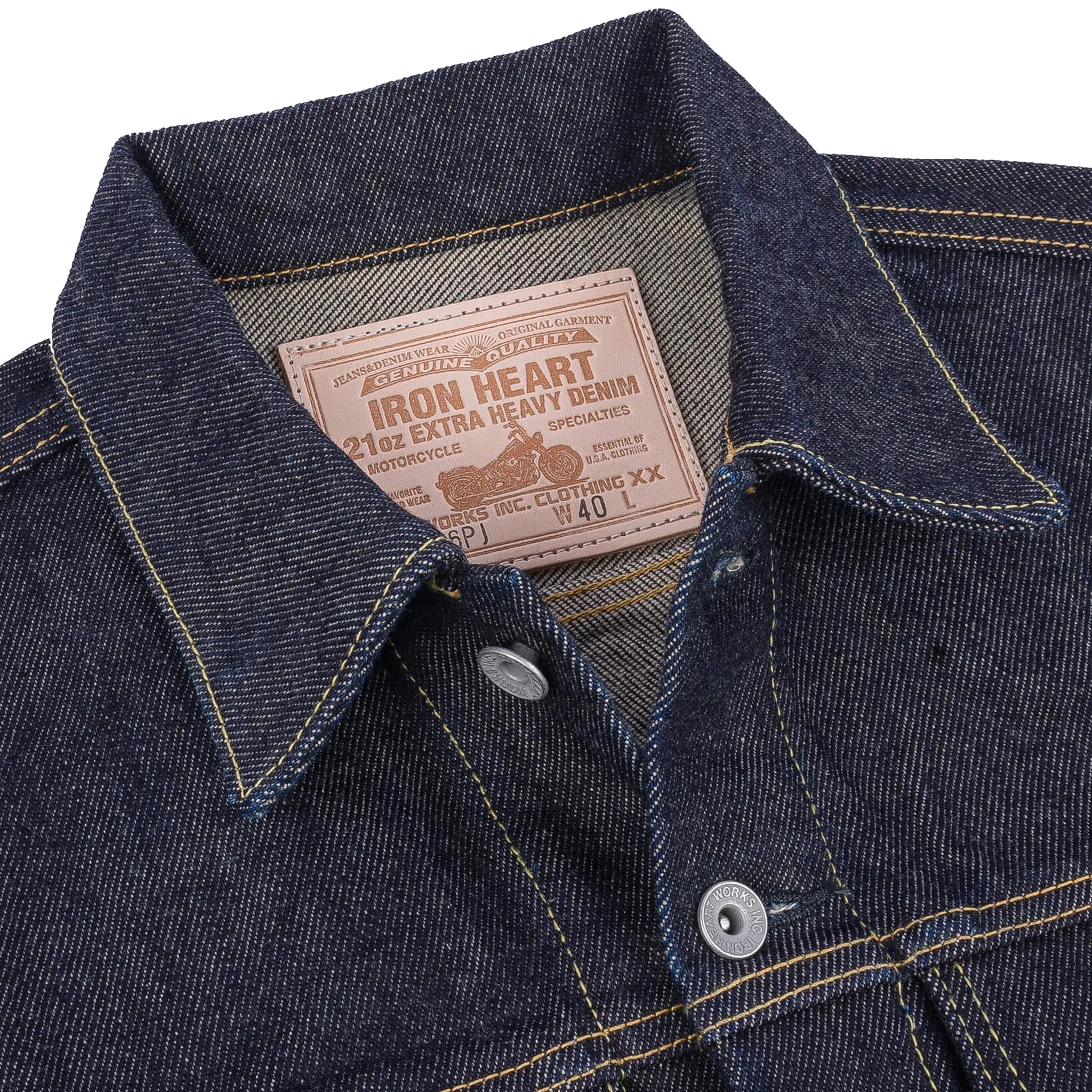 IH-526PJ 21oz Selvedge Denim Modified Type III Jacket - Indigo sold by BlackBlue product image thumbnail 5