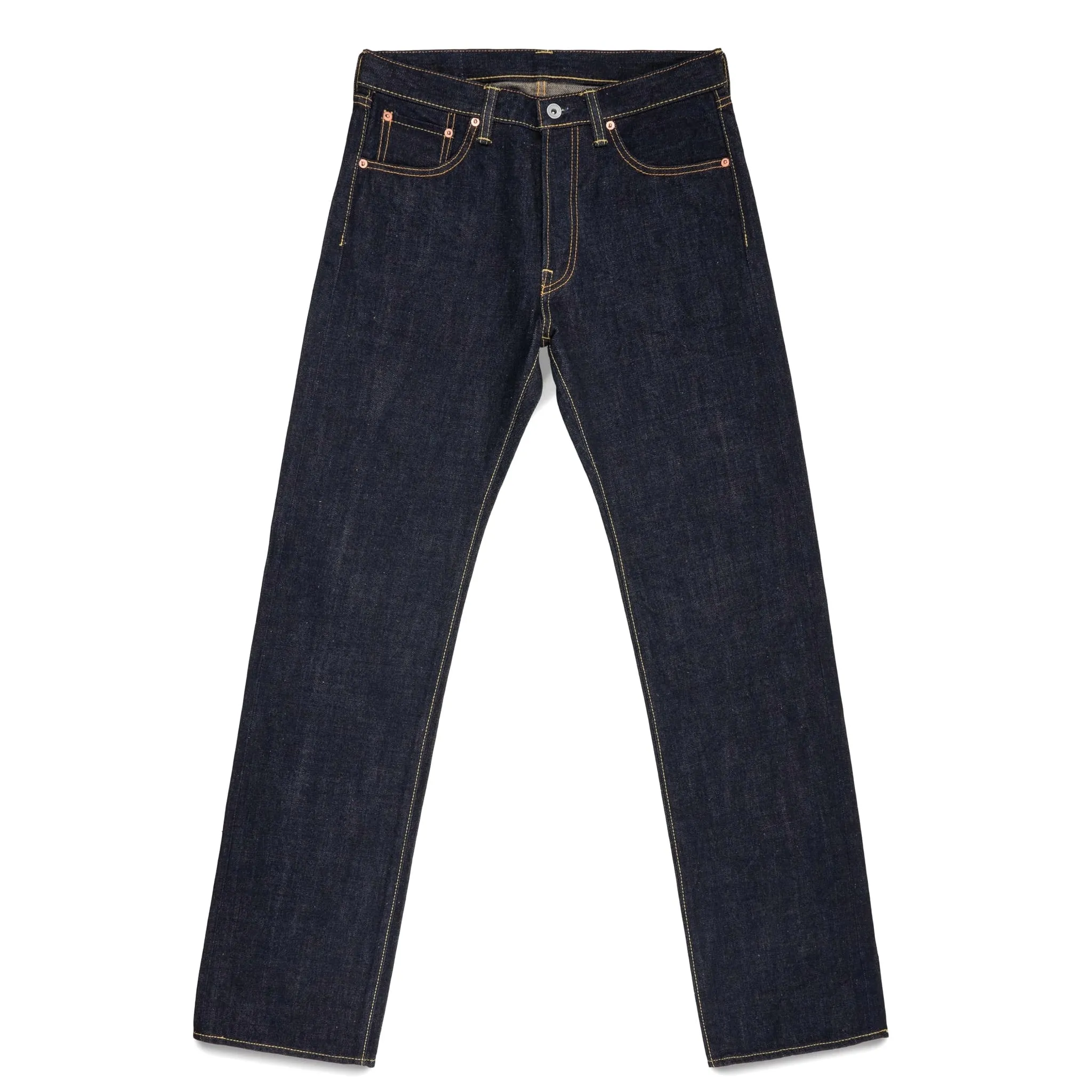 IH-634N 17oz Selvedge Denim Straight Cut Jeans - Natural Indigo sold by BlackBlue product image thumbnail 2