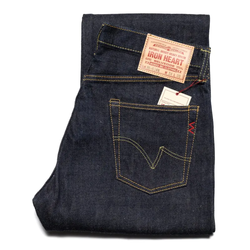 IH-634N 17oz Selvedge Denim Straight Cut Jeans - Natural Indigo sold by BlackBlue