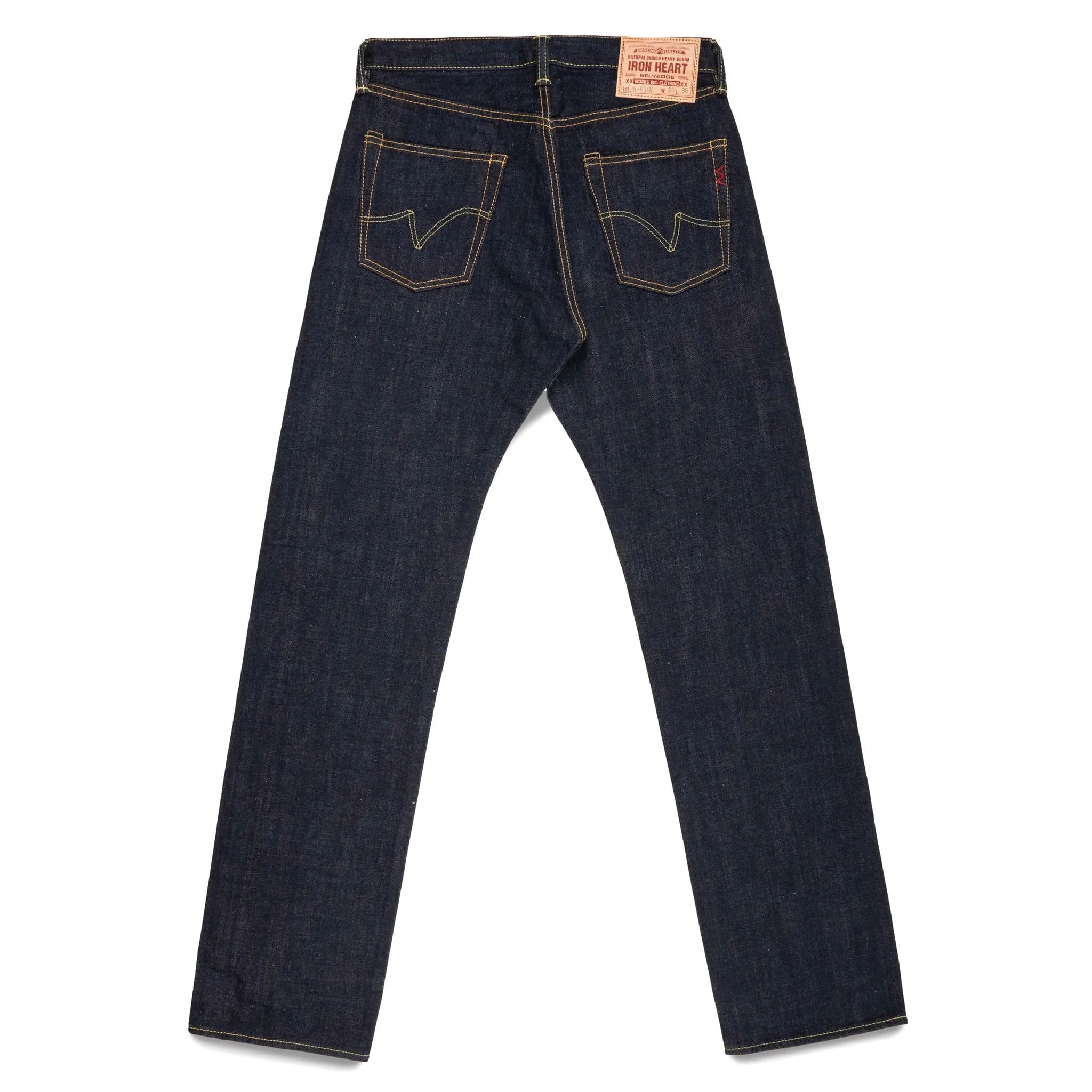 IH-634N 17oz Selvedge Denim Straight Cut Jeans - Natural Indigo sold by BlackBlue product image thumbnail 3
