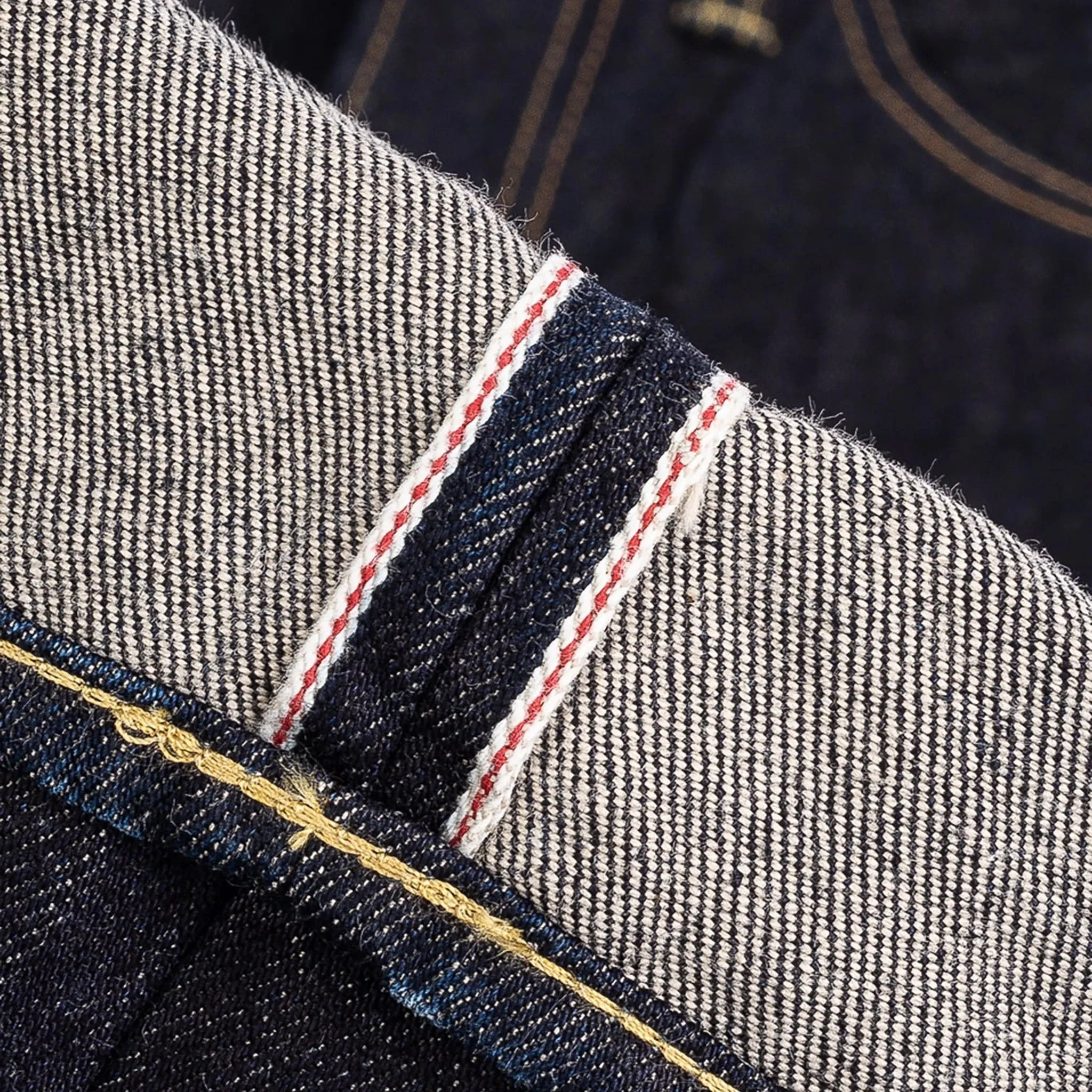 IH-666S-142 14oz Selvedge Denim Slim Straight Cut Jeans - Indigo sold by BlackBlue product image thumbnail 5