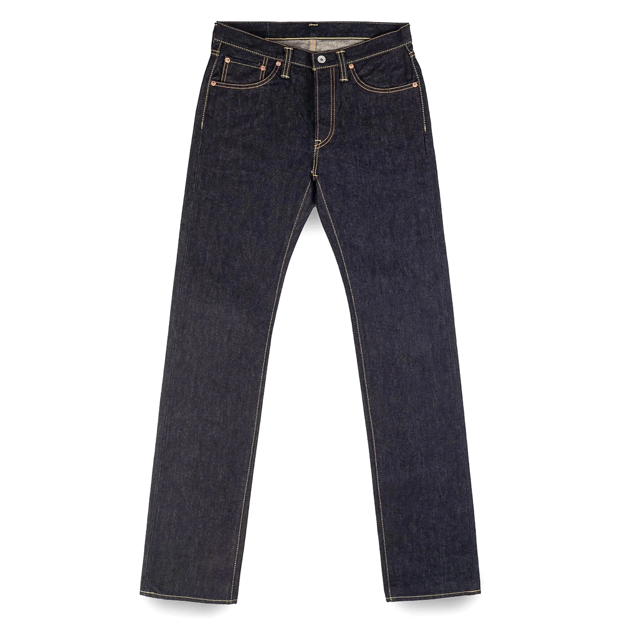 IH-666S-142 14oz Selvedge Denim Slim Straight Cut Jeans - Indigo sold by BlackBlue product image thumbnail 2