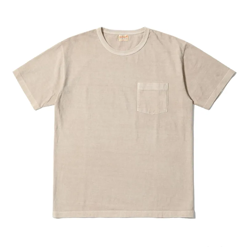 WV79531 Pigment Dyed Pocket Tee - Beige sold by BlackBlue