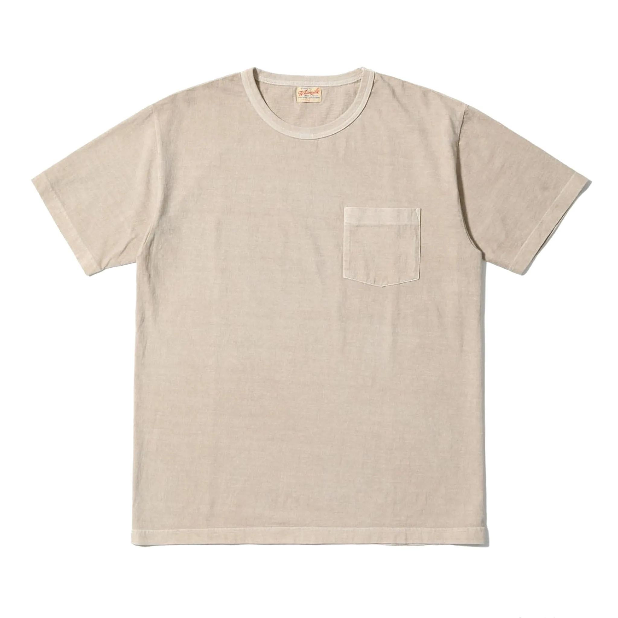 WV79531 Pigment Dyed Pocket Tee - Beige sold by BlackBlue