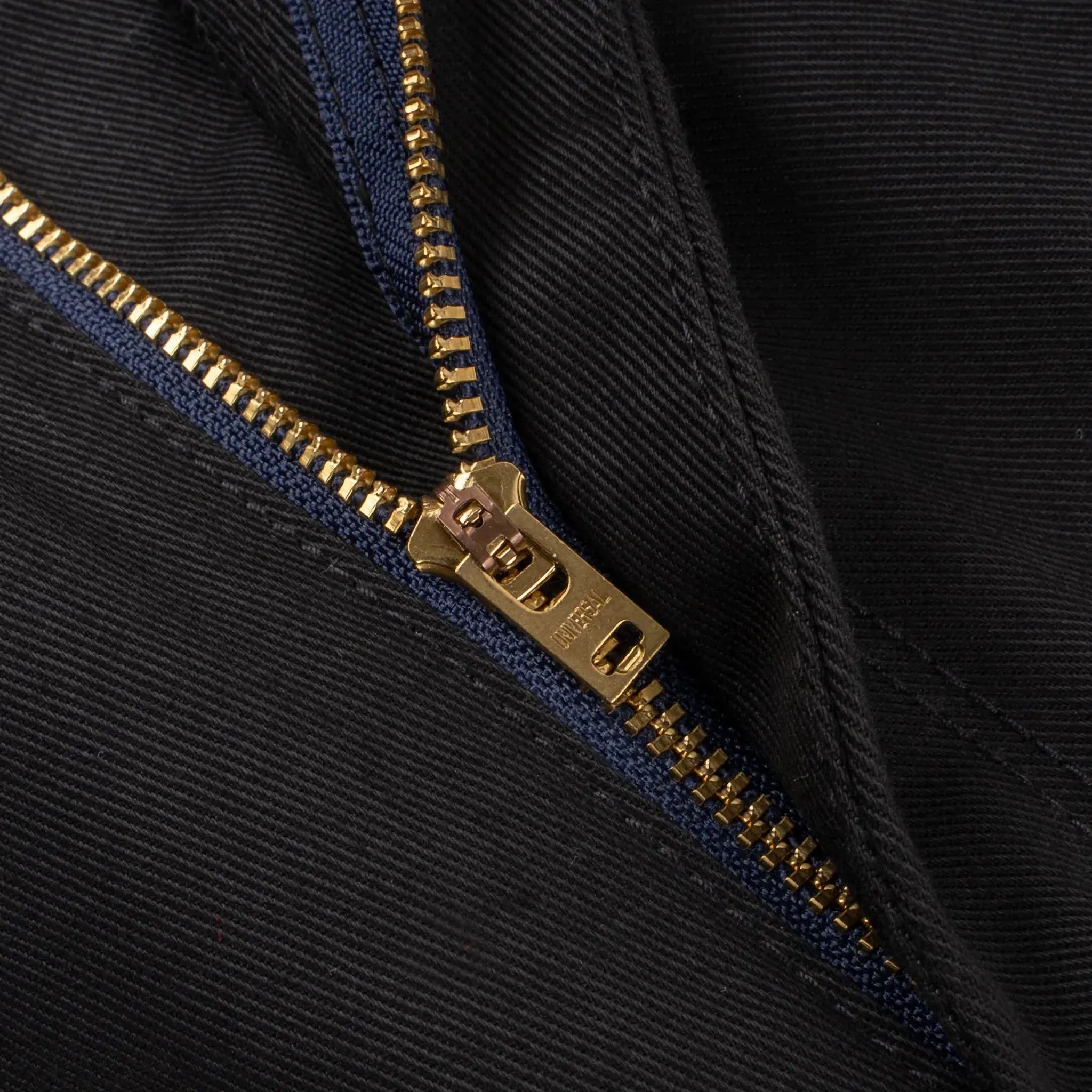 IH-727-BLK 9oz Mercerised Selvedge Cotton Medium/High Rise Tapered Chinos - Black sold by BlackBlue product image thumbnail 5