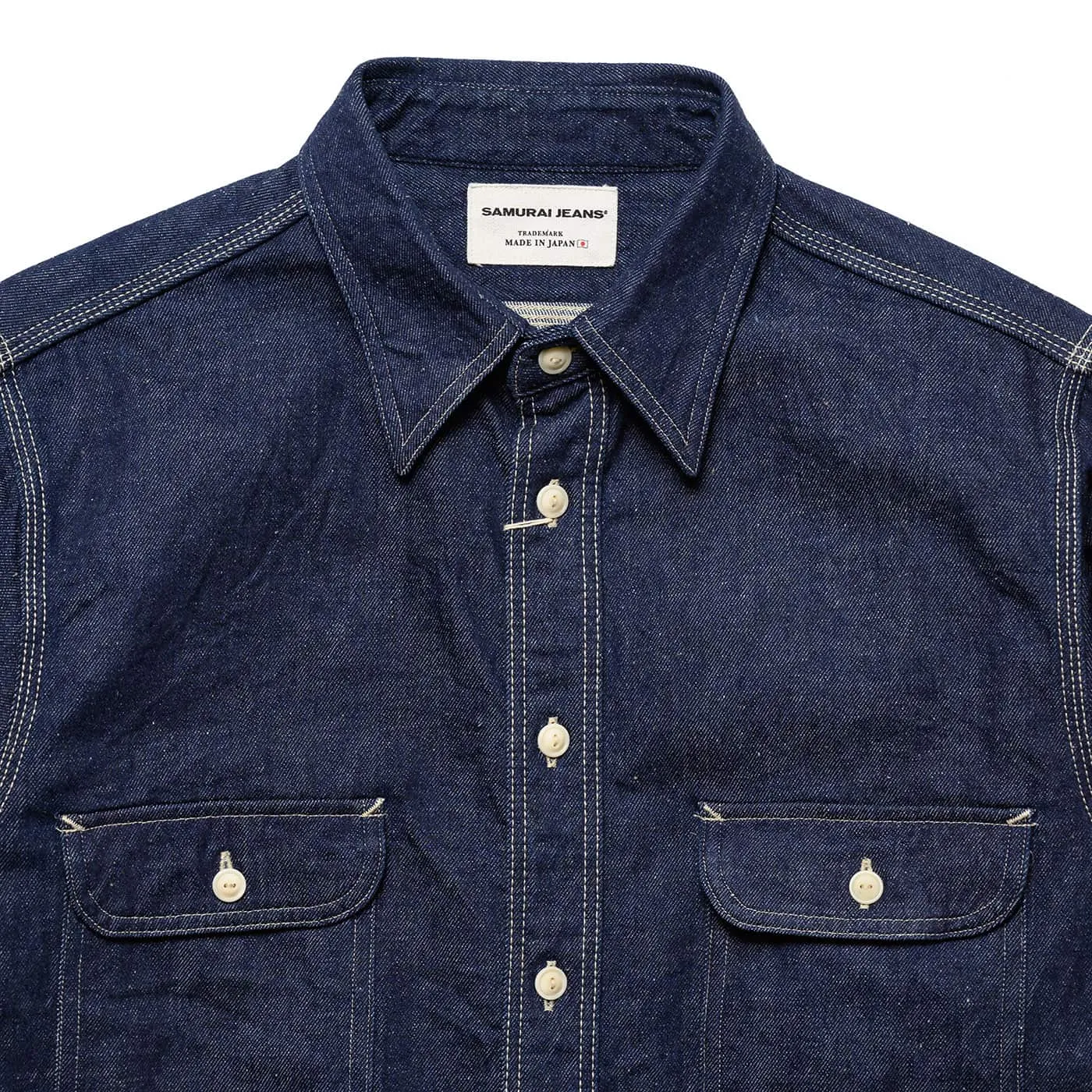 Japanese Cotton 10oz Denim Shirt - Indigo sold by BlackBlue product image thumbnail 3
