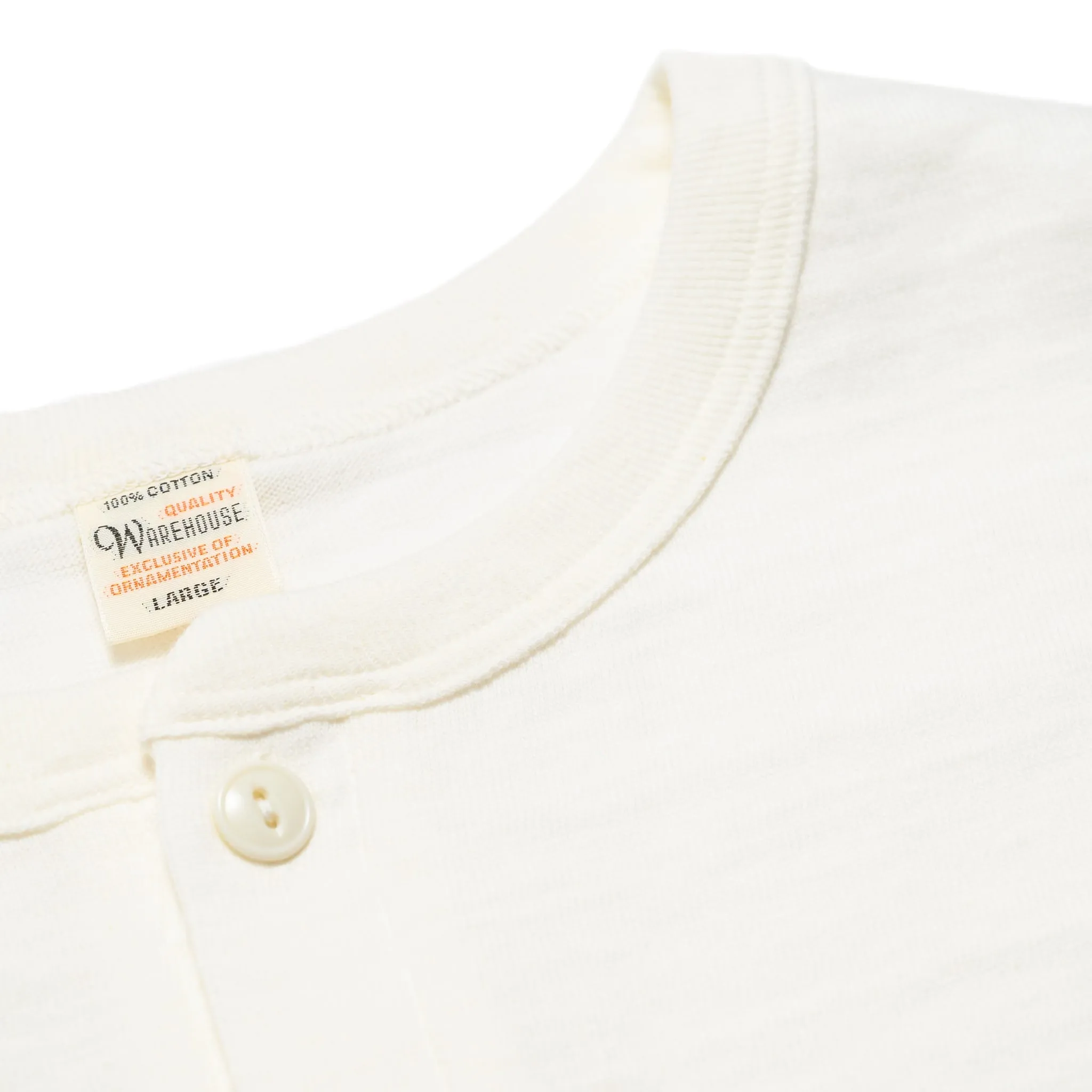 5907 Long Sleeve Henley - Off White sold by BlackBlue product image thumbnail 3