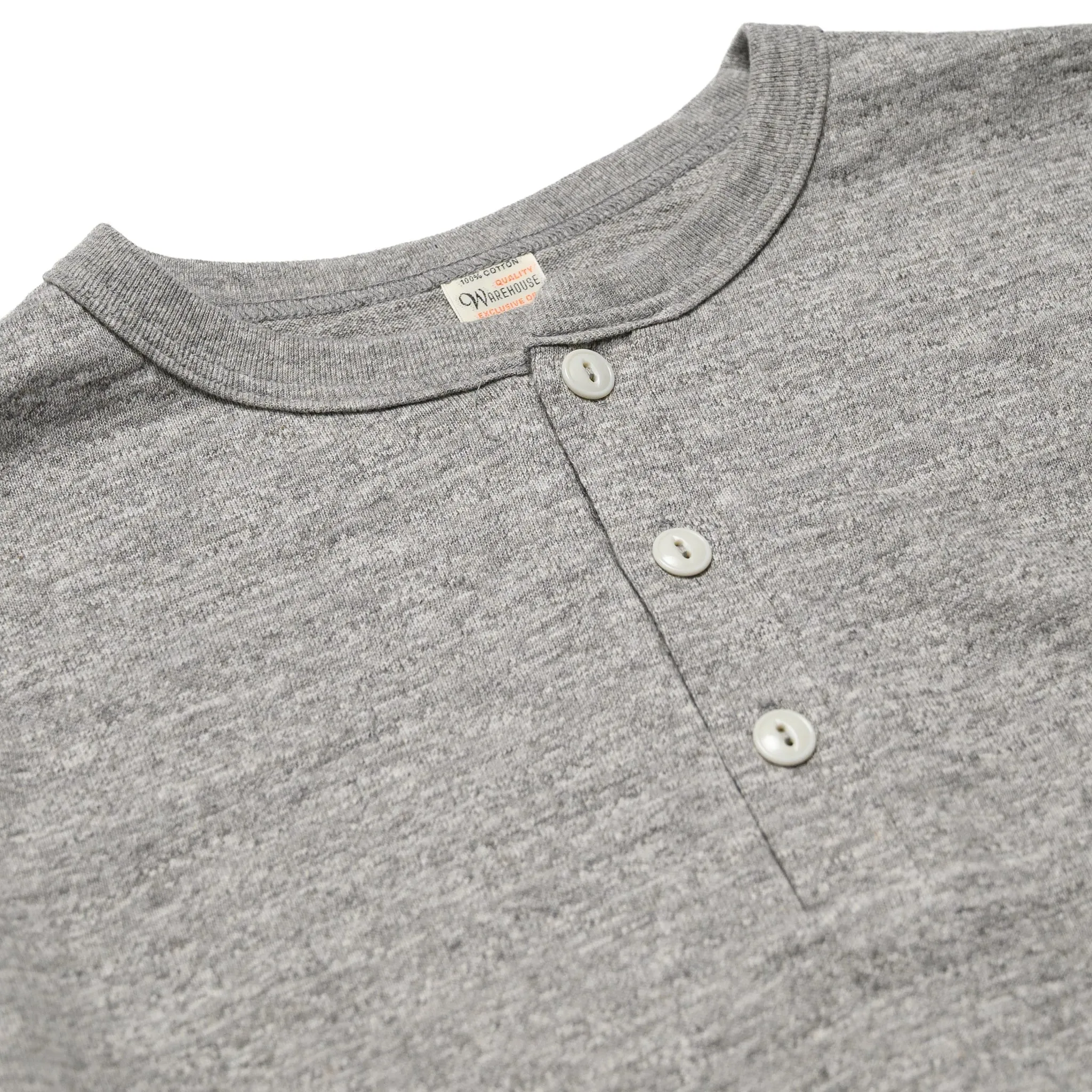 5907 Long Sleeve Henley - Heather Grey sold by BlackBlue product image thumbnail 2
