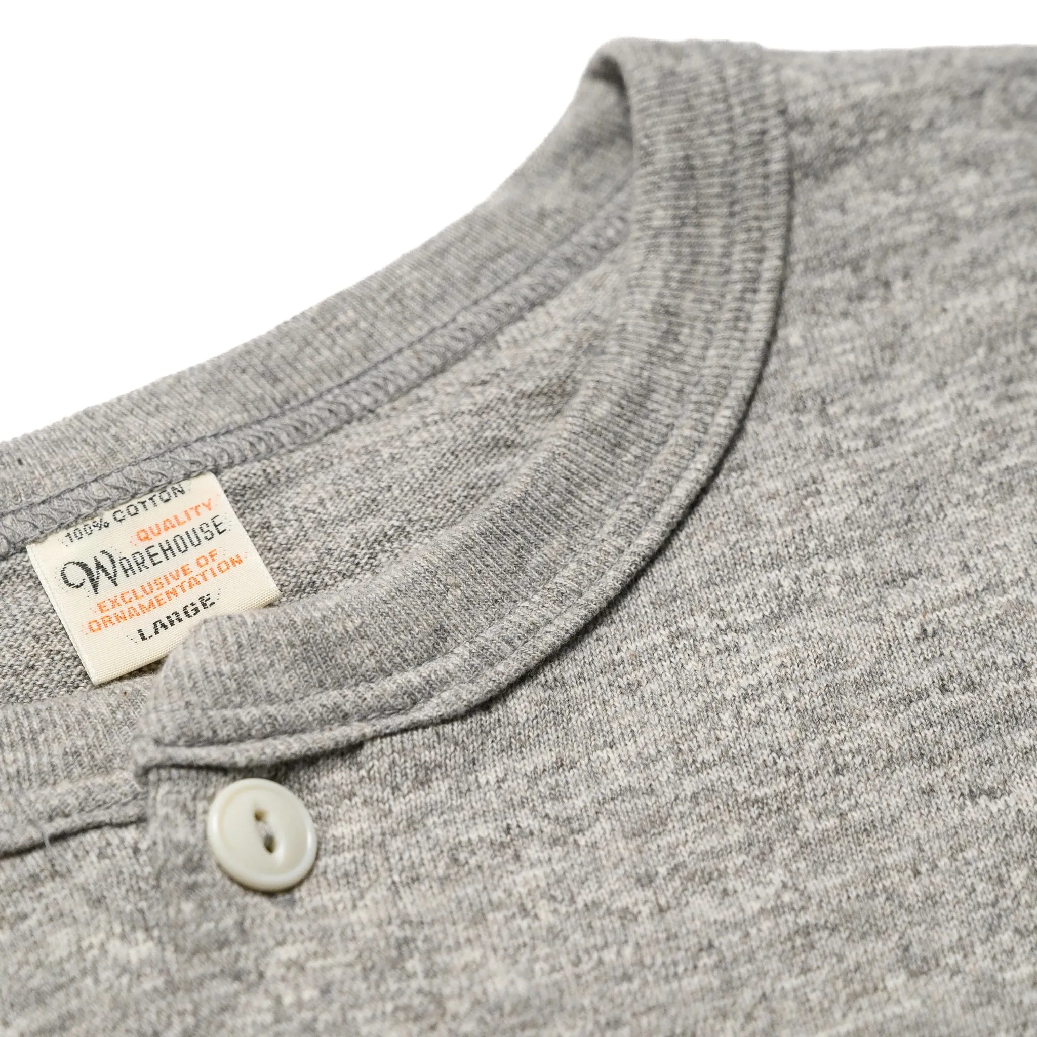5907 Long Sleeve Henley - Heather Grey sold by BlackBlue product image thumbnail 3