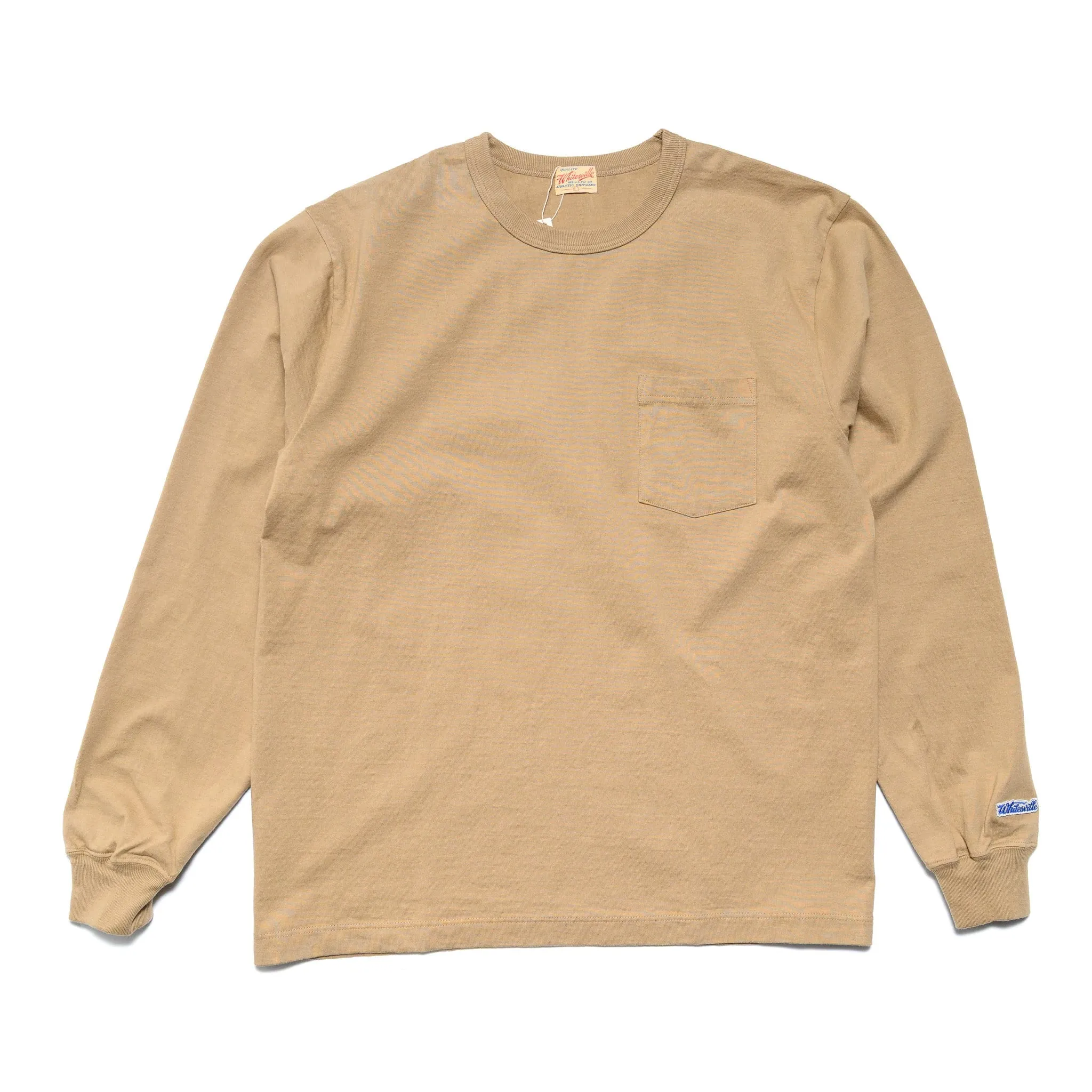 WV68849 Heavyweight Long Sleeve Pocket T-Shirt Beige sold by BlackBlue