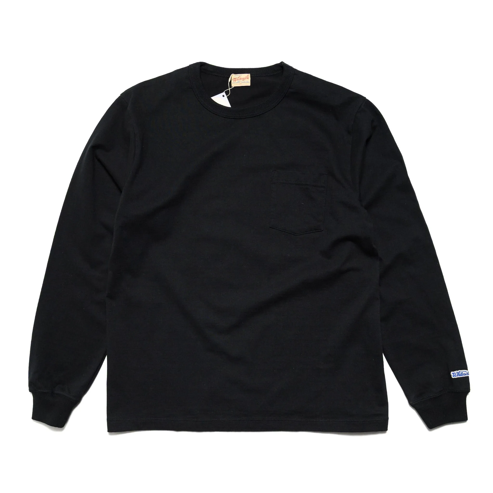 WV68849 Heavyweight Long Sleeve Pocket T-Shirt Black sold by BlackBlue