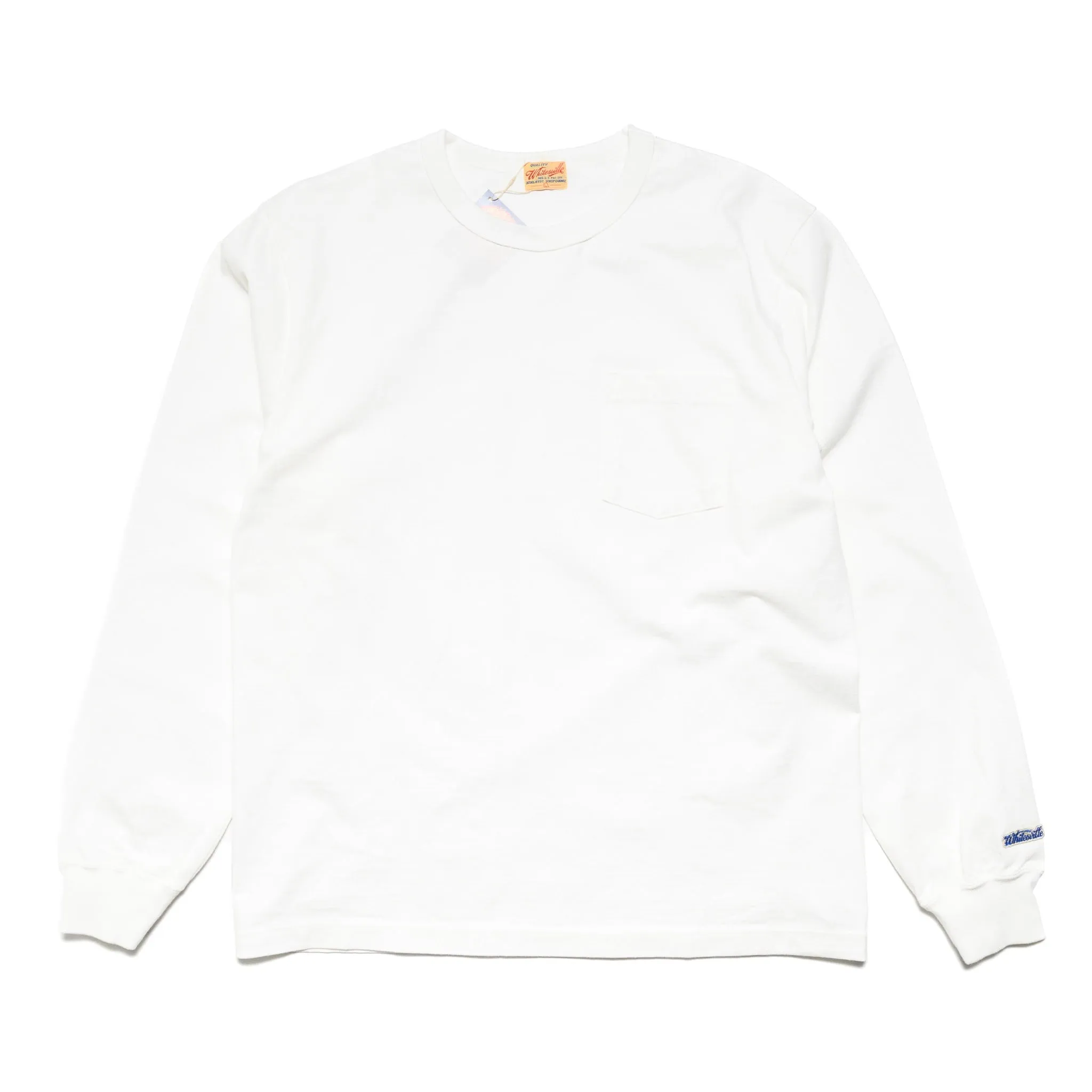 WV68849 Heavyweight Long Sleeve Pocket T-Shirt White sold by BlackBlue