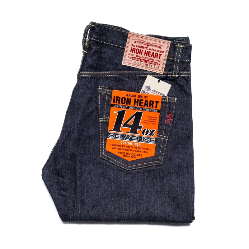 IH-634S-142 14oz Selvedge Denim Straight Cut Jeans - Indigo sold by BlackBlue