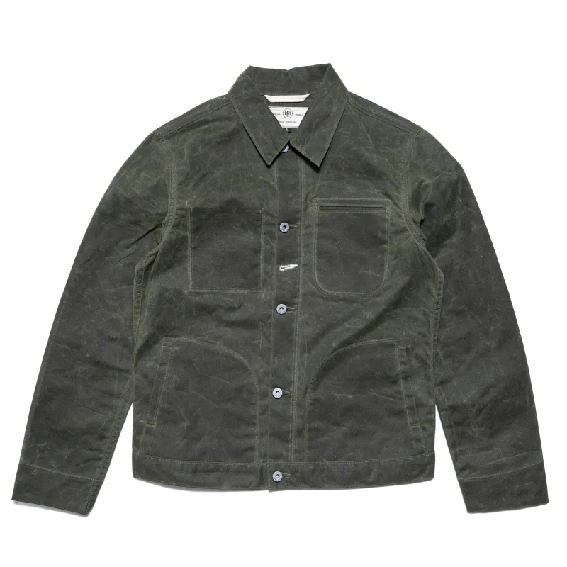 Ridgeline Supply Jacket - Waxed Olive sold by BlackBlue