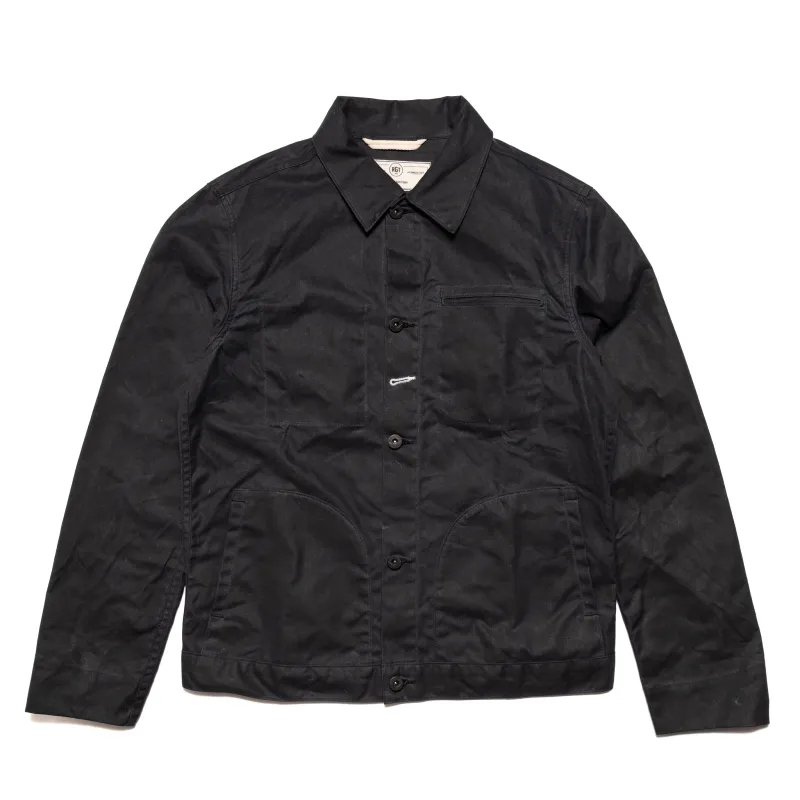 Ridgeline Supply Jacket - Black Waxed sold by BlackBlue