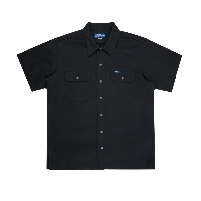 IHSH-415-BLK 8oz Ripstop Short Sleeved Mechanic Shirt - Black sold by BlackBlue