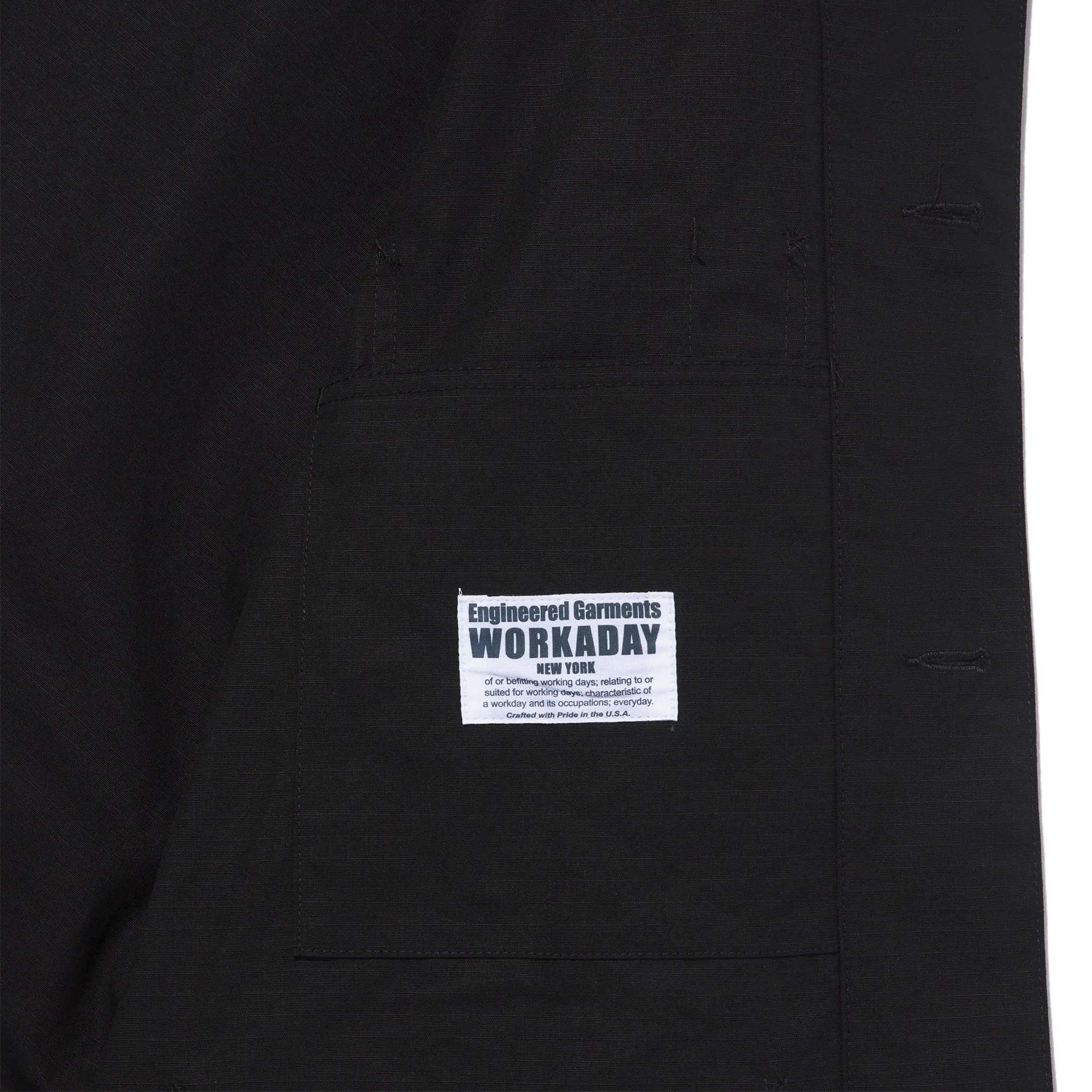 Utility Jacket - Black Cotton Ripstop sold by BlackBlue product image thumbnail 3