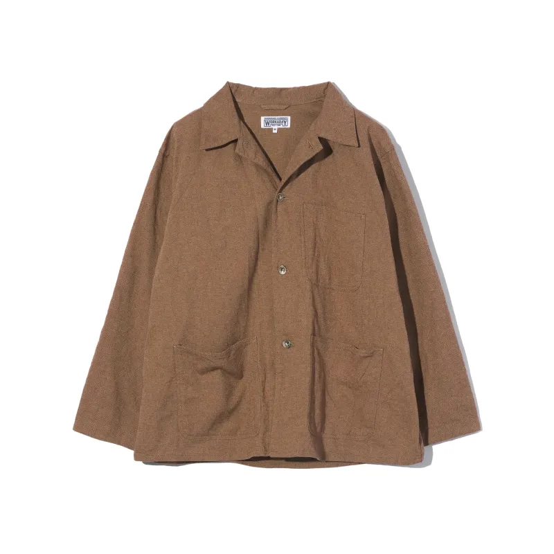 Utility Jacket - Brown CP Homespun sold by BlackBlue