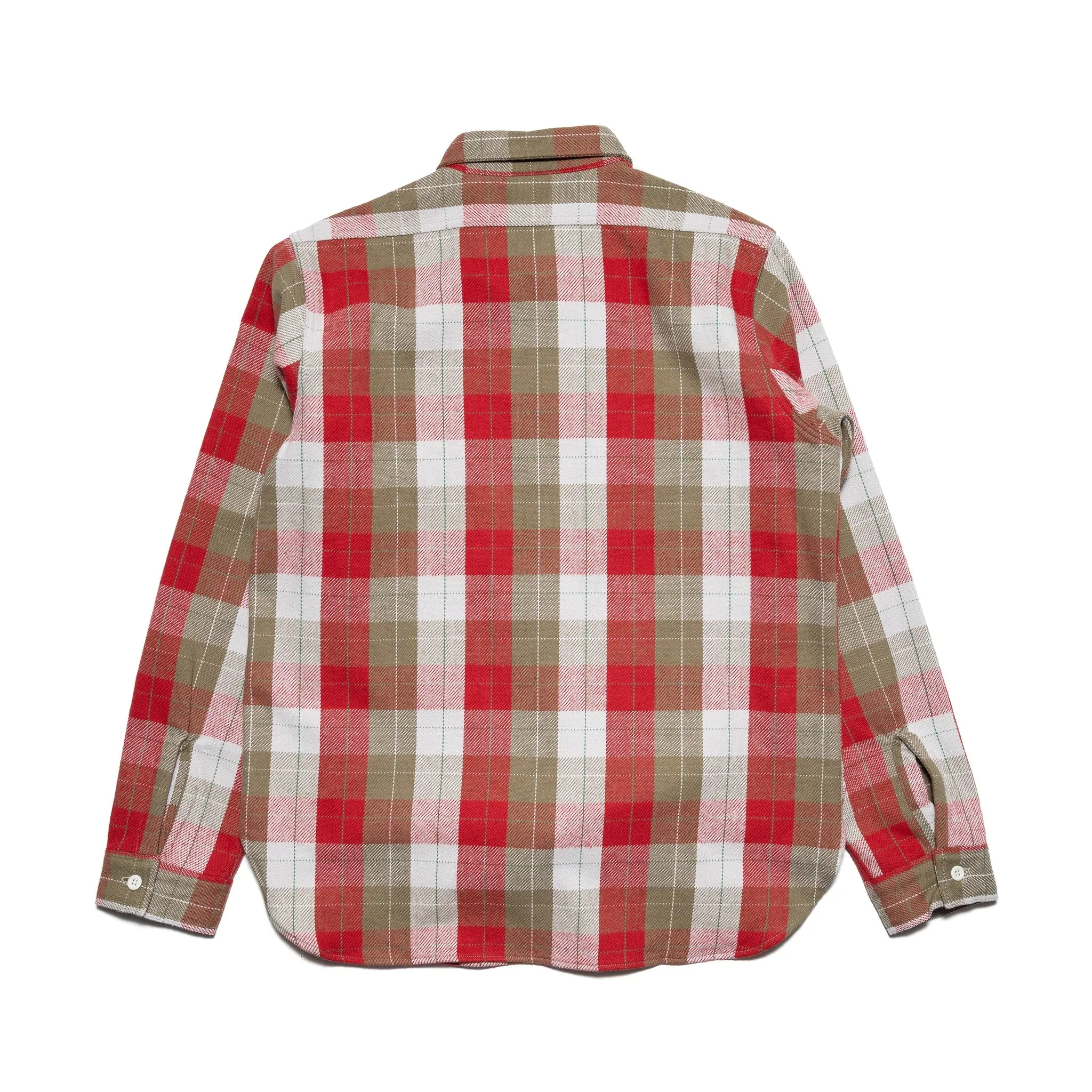 3104-N "E Pattern" Flannel Shirt - Red sold by BlackBlue product image thumbnail 2