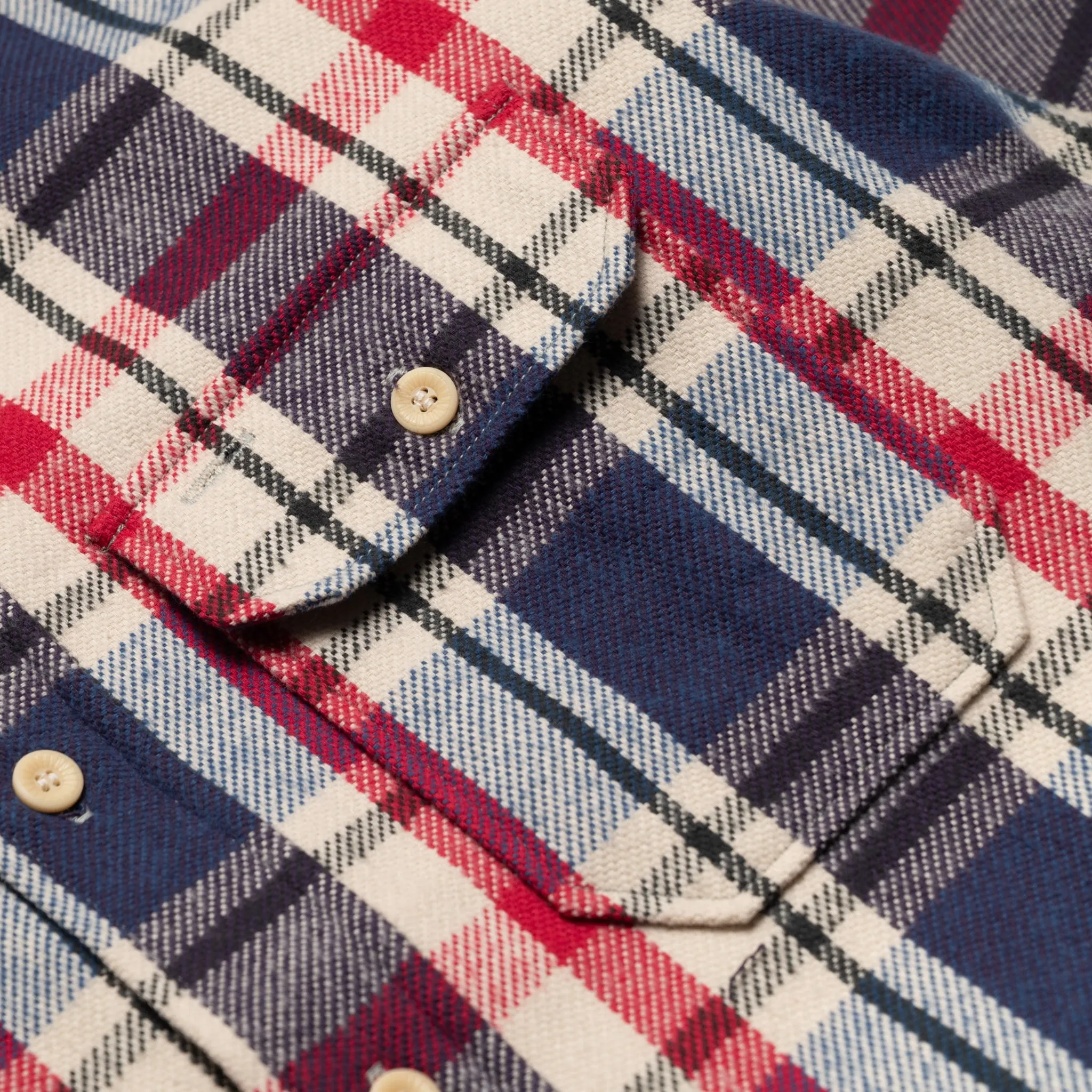 3104-N "D Pattern" Flannel Shirt - Blue sold by BlackBlue product image thumbnail 4