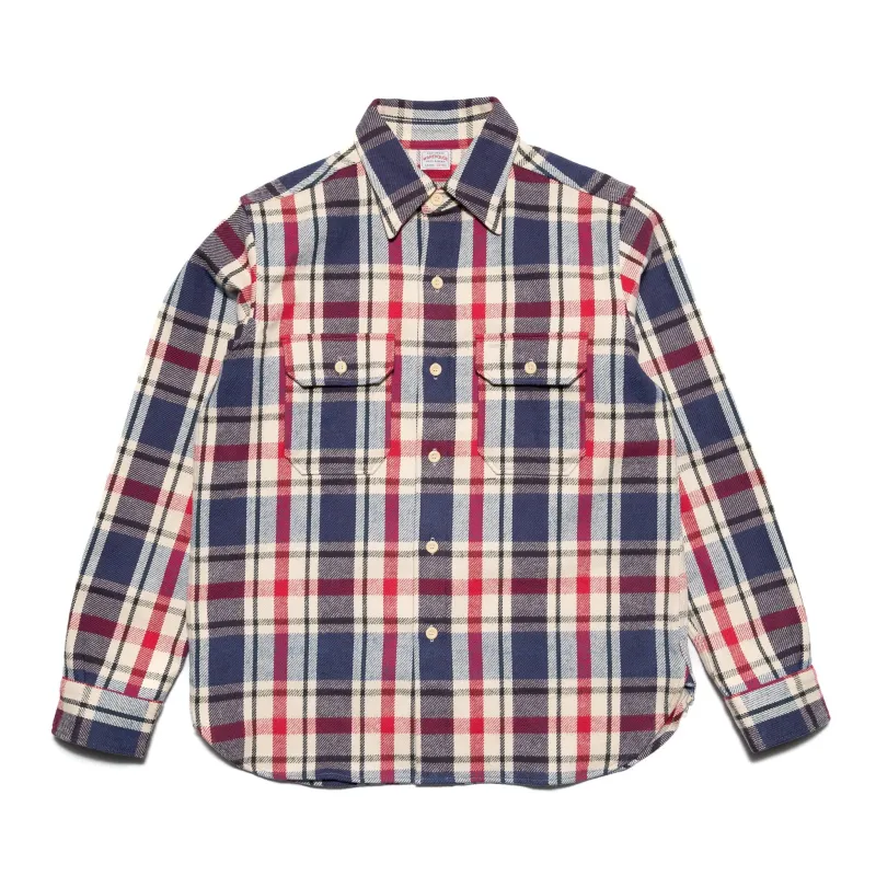 3104-N "D Pattern" Flannel Shirt - Blue sold by BlackBlue
