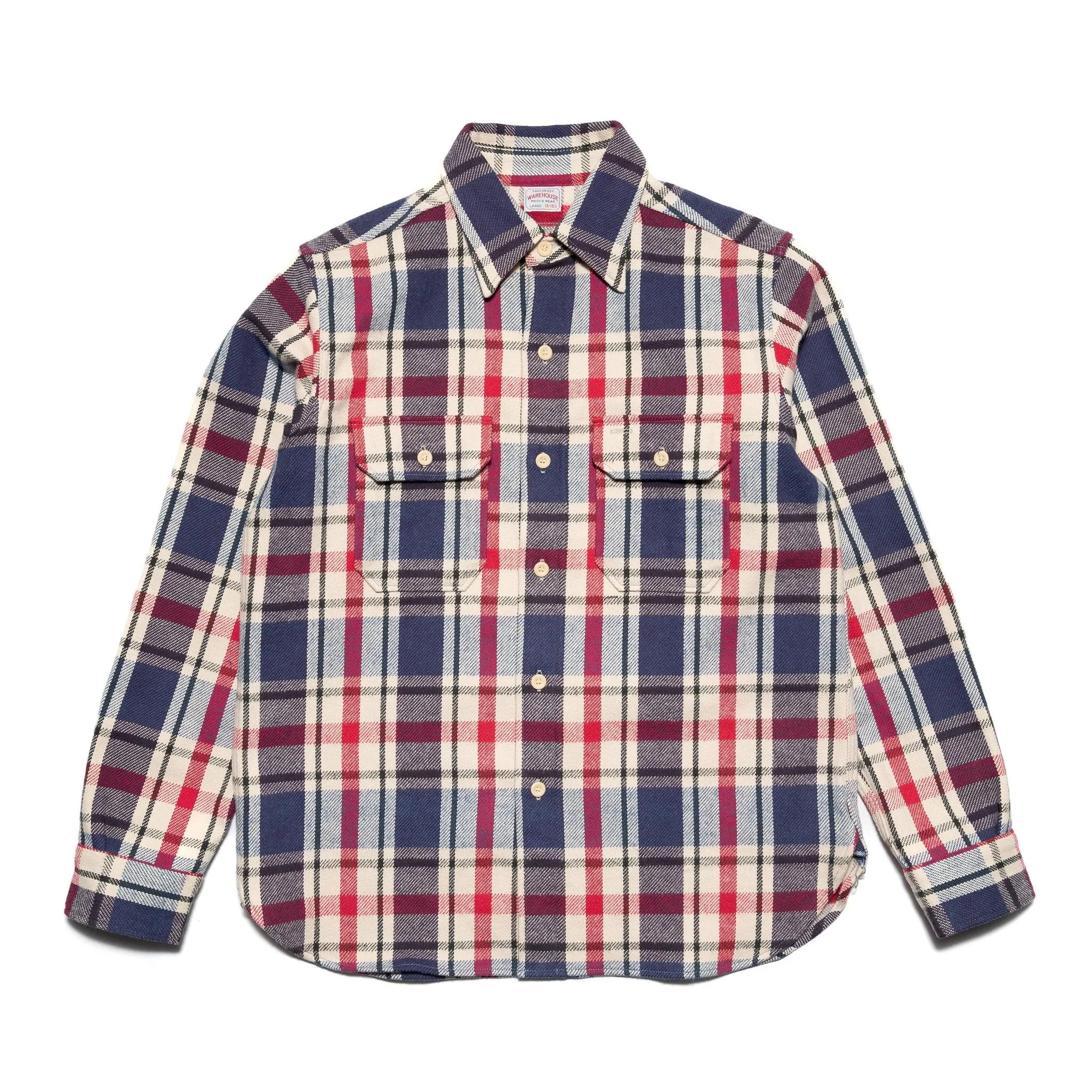 3104-N "D Pattern" Flannel Shirt - Blue sold by BlackBlue