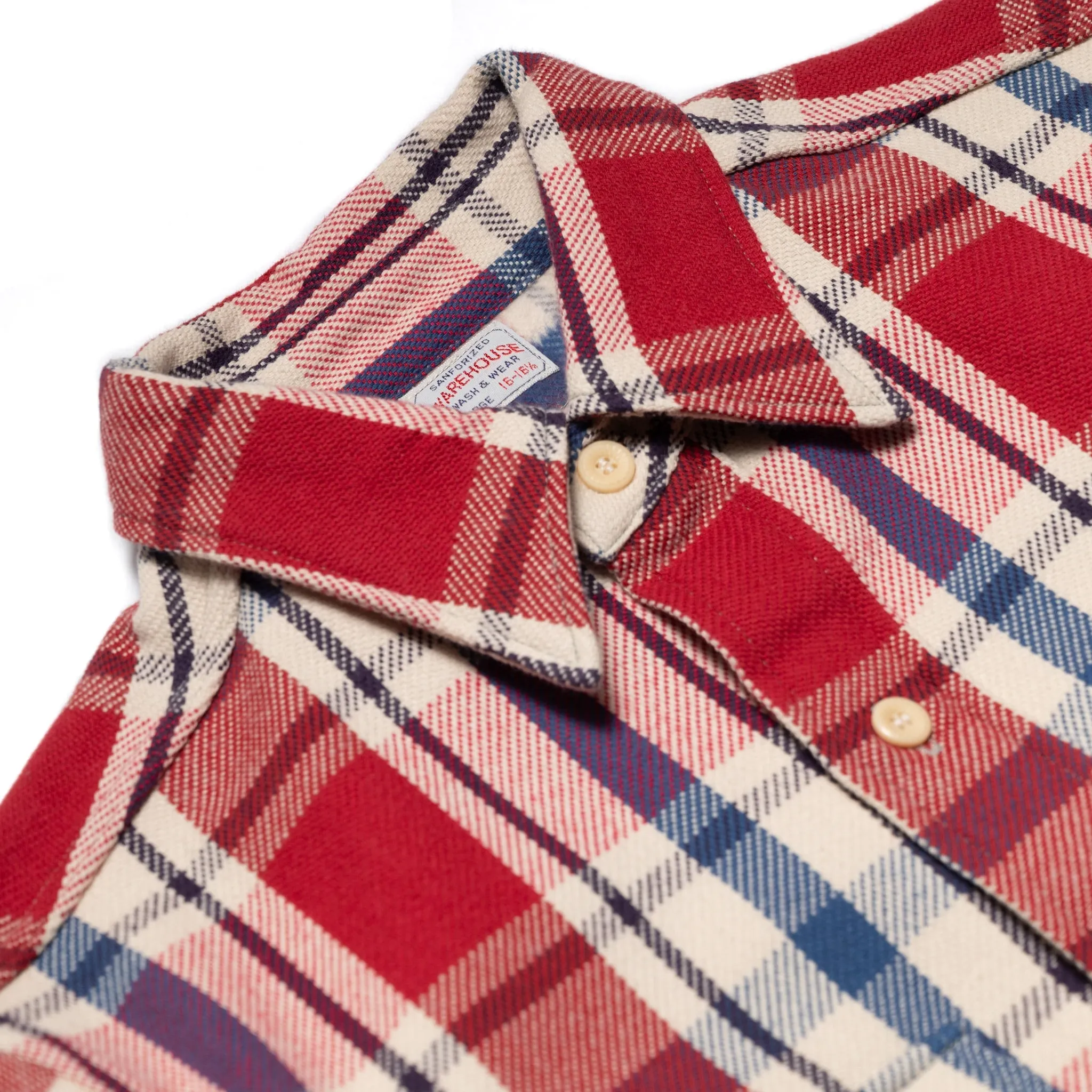 3104-N "D Pattern" Flannel Shirt - Red sold by BlackBlue product image thumbnail 3