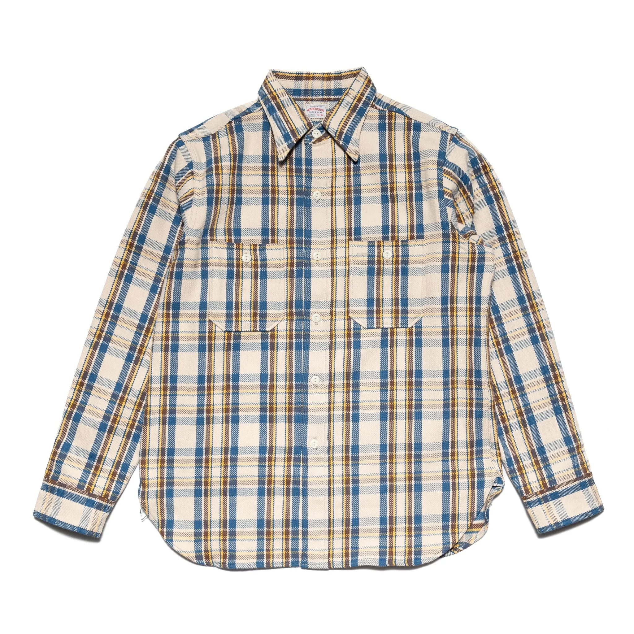 3104-N "B Pattern" Flannel Shirt - Blue sold by BlackBlue
