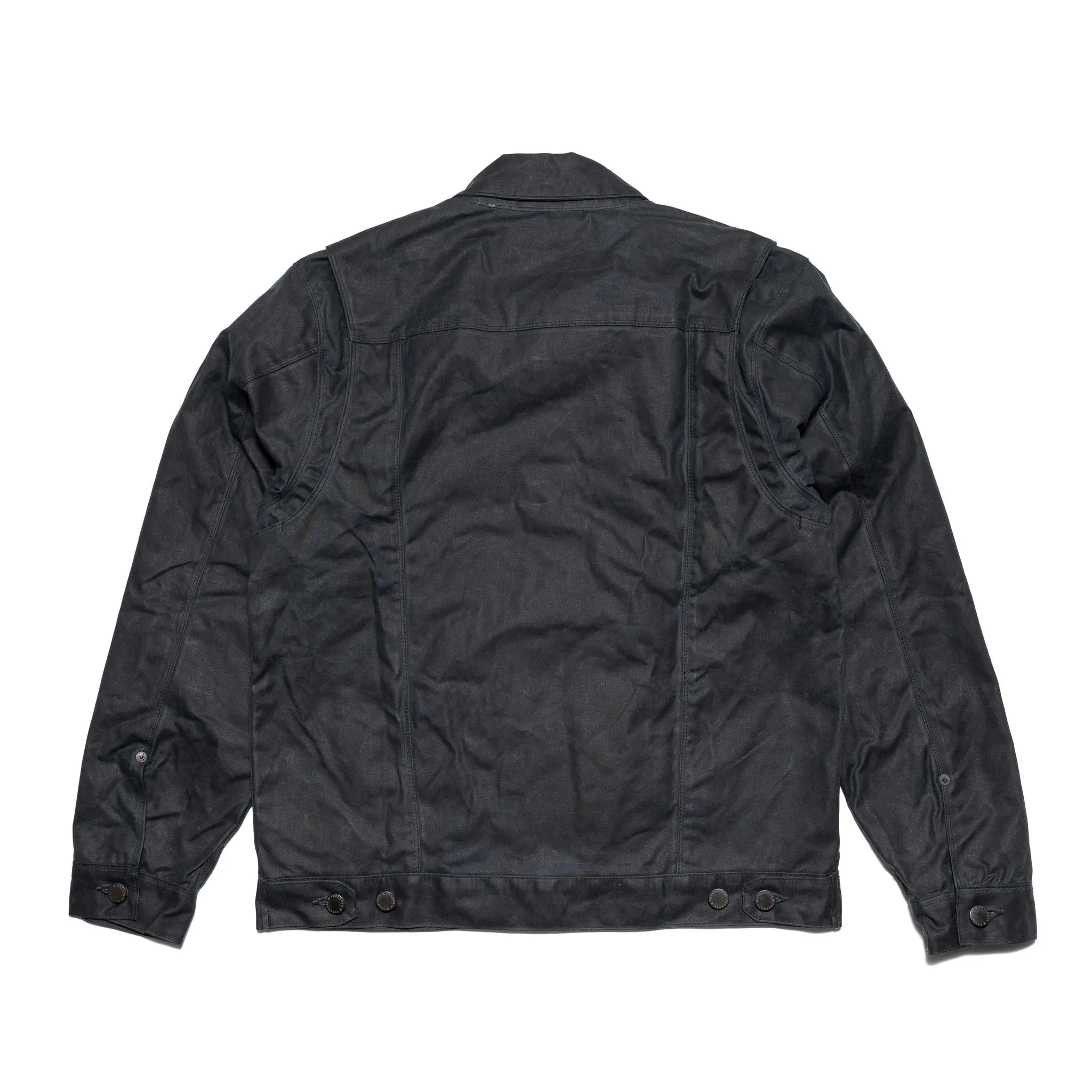 RJ-1 Riders Jacket Waxed Canvas - Black (Olive Lining) sold by BlackBlue product image thumbnail 2
