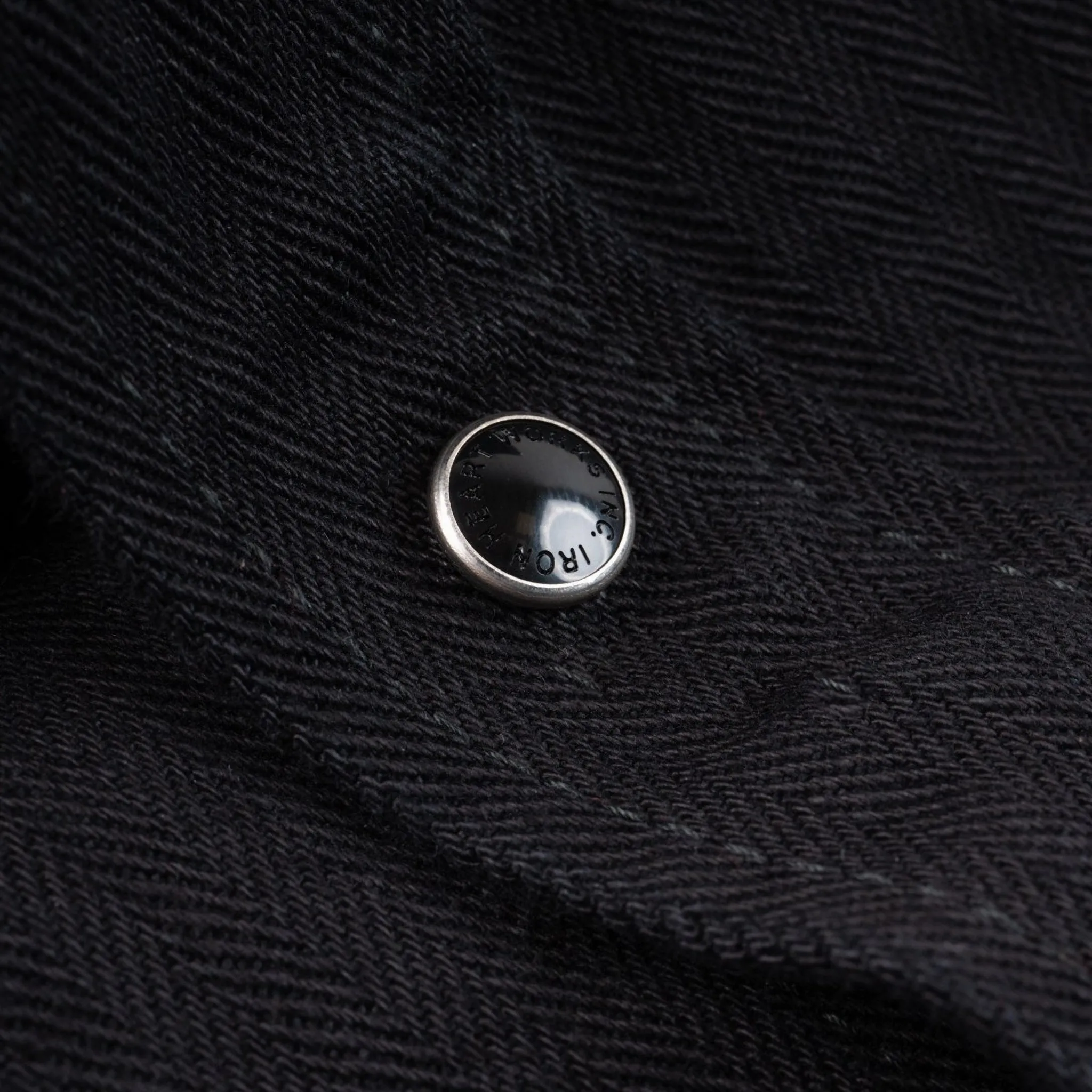 IHSH-410-BLK 14oz Herringbone CPO Western Shirt - Black sold by BlackBlue product image thumbnail 5