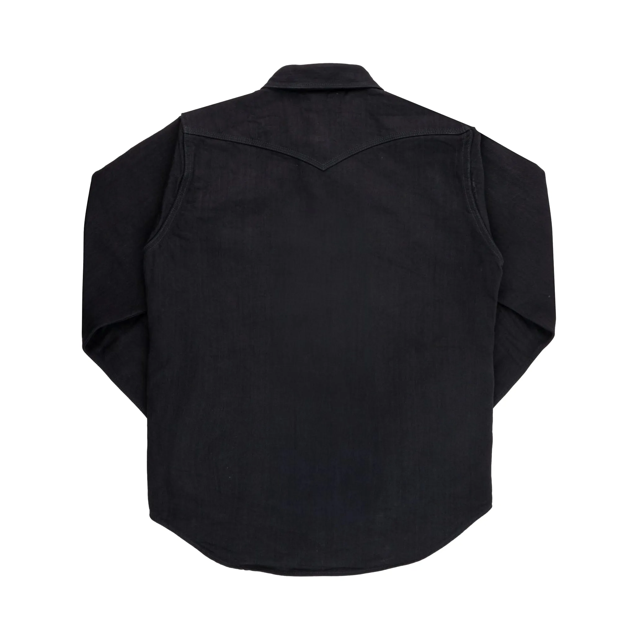 IHSH-410-BLK 14oz Herringbone CPO Western Shirt - Black sold by BlackBlue product image thumbnail 2
