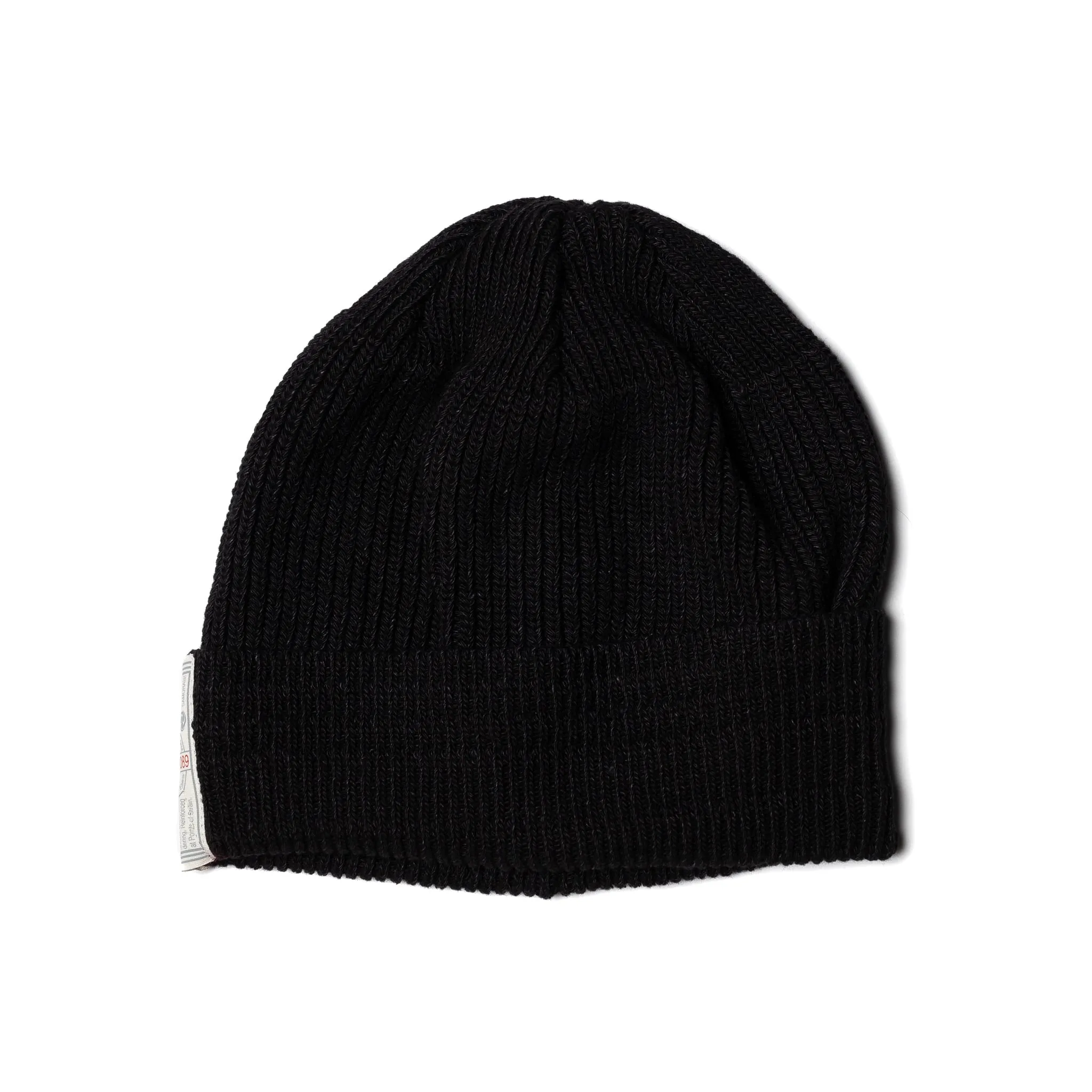 SJ501NC Rope Dyed Yarn Knit Cap - Black sold by BlackBlue