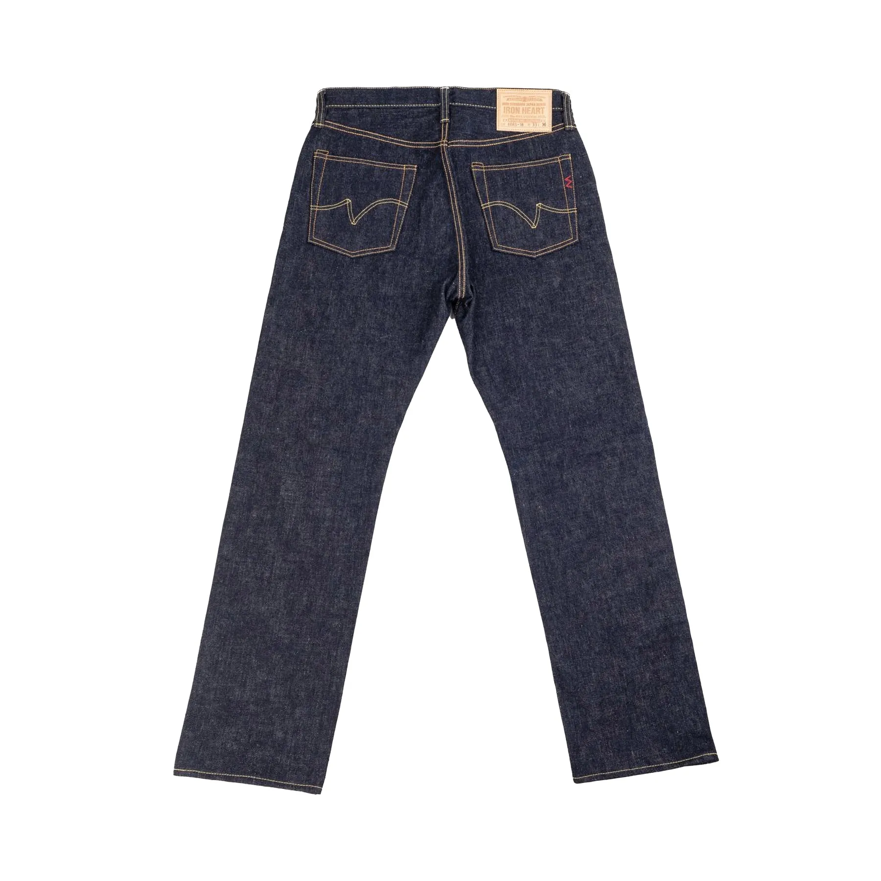 IH-888S-18 18oz Vintage Selvedge Denim Medium/High Rise Tapered Cut Jeans - Indigo sold by BlackBlue product image thumbnail 3