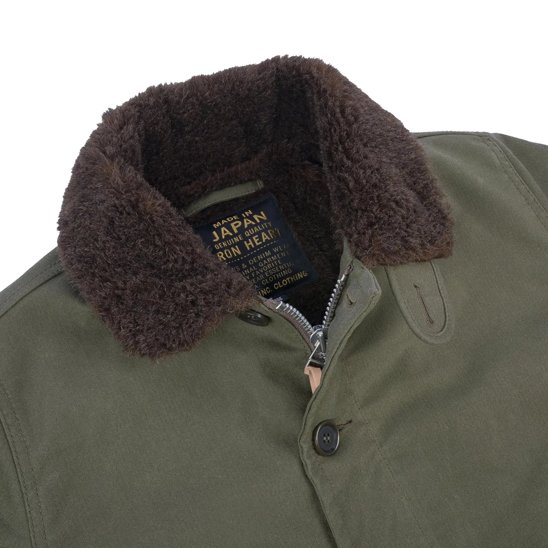 IHM-37-GRN Oiled Whipcord N1 Deck Jacket - Army Green sold by BlackBlue product image thumbnail 4